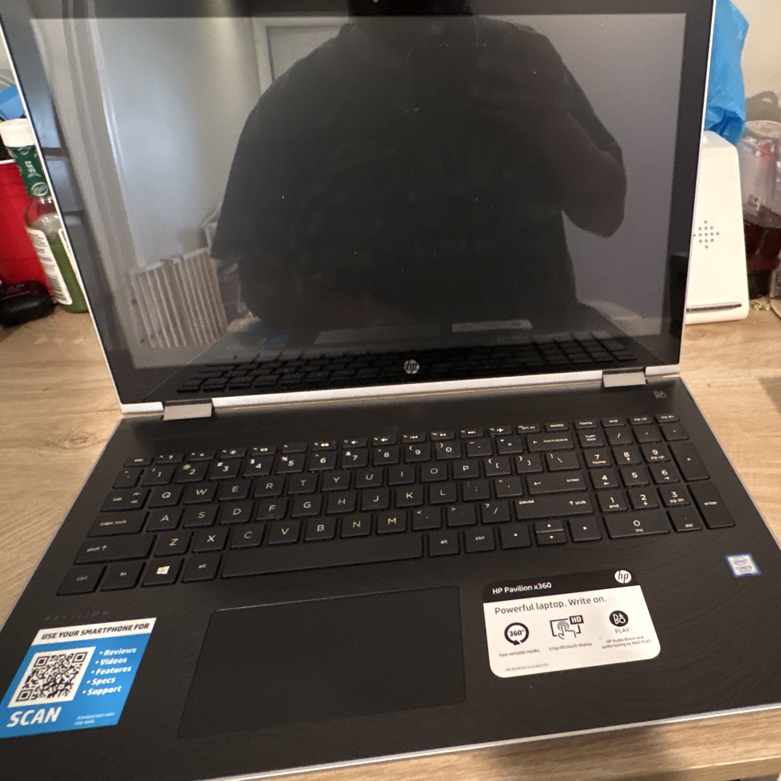 HP Pavilion x360 15.6″ FHD Touch i5-8th 8GB 1TB+128GB SSD Win10 Silver