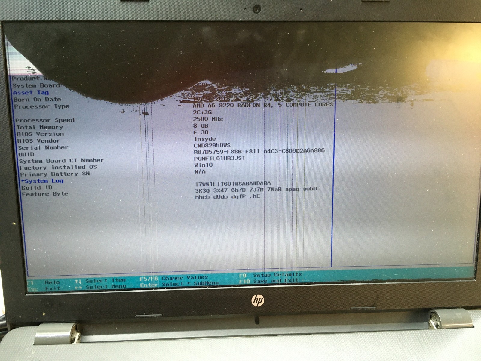 HP 255 G6 AMD A6-9220 2500MHz No RAM/HDD/Battery