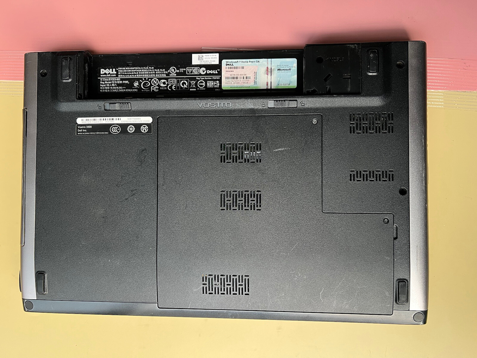 Dell Vostro 3500 Intel Core i3 M350 2.27GHz 4GB RAM 0GB HDD WEBCAM BLUETOOTH