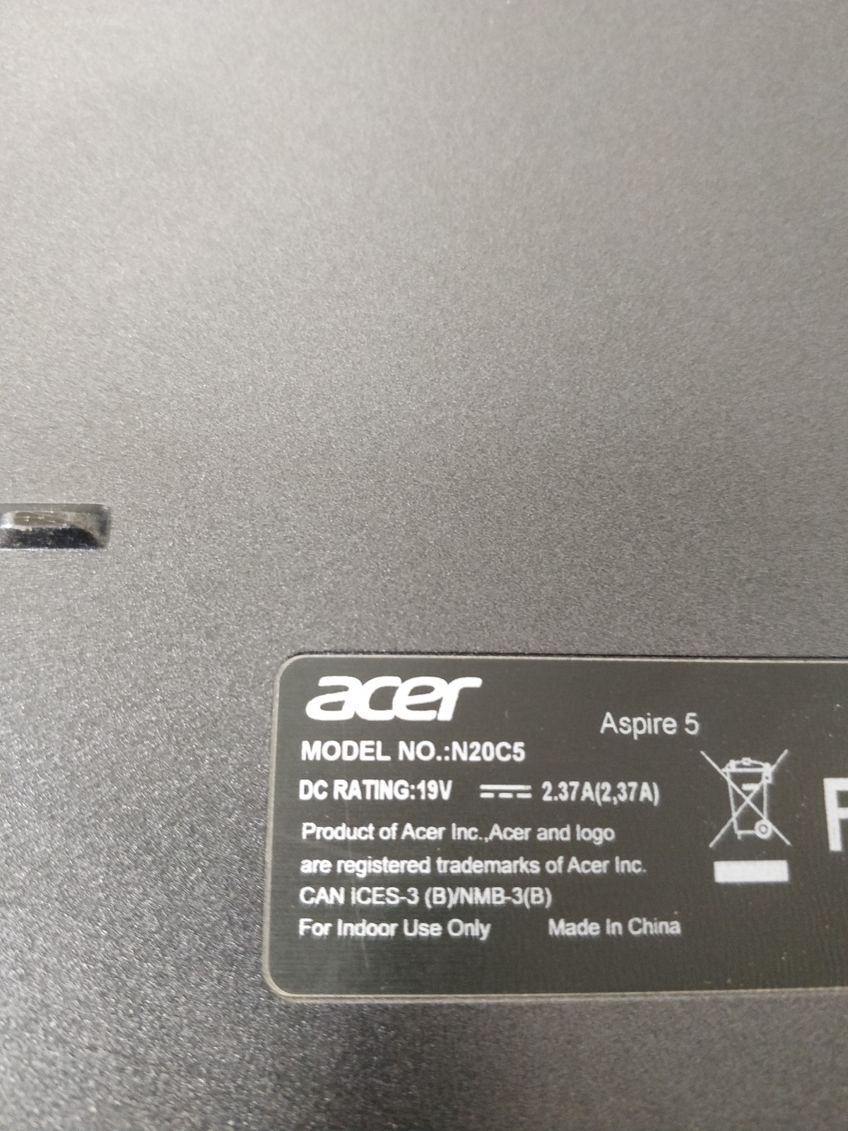 Acer Aspire 5 A515-56 INTEL CORE I5-1135G7@2.40GHz 8GB RAM NO DRIVE PARTS 8824