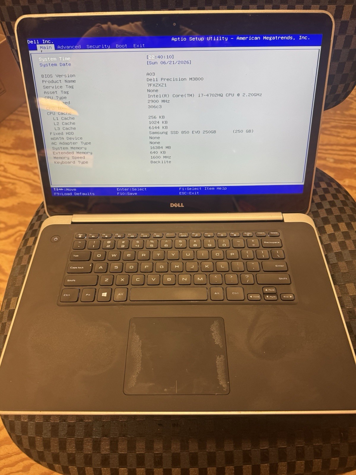 Dell Precision M3800 15.6″ i7-4702HQ 16GB 250GB SSD Touch Win 11 Pro