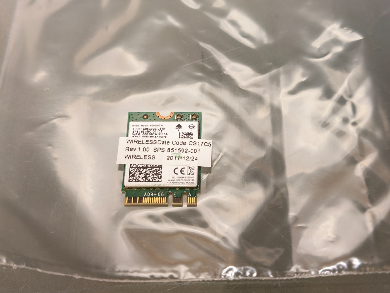 HP 820 G3 G4 725 G3 G4 640 G4 840 G4 DUAL BAND COMBO WIFI CARD 851592-001 #