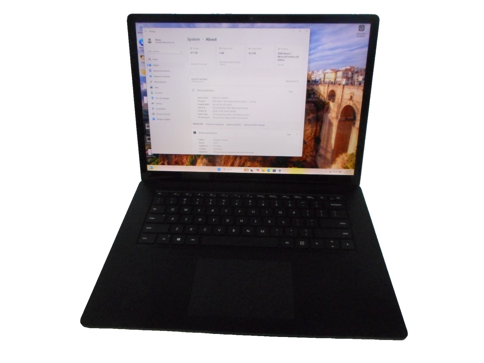 Microsoft Surface 3 1873 15″AMD Ryzen 7 16GB RAM 512GB SSD Laptop