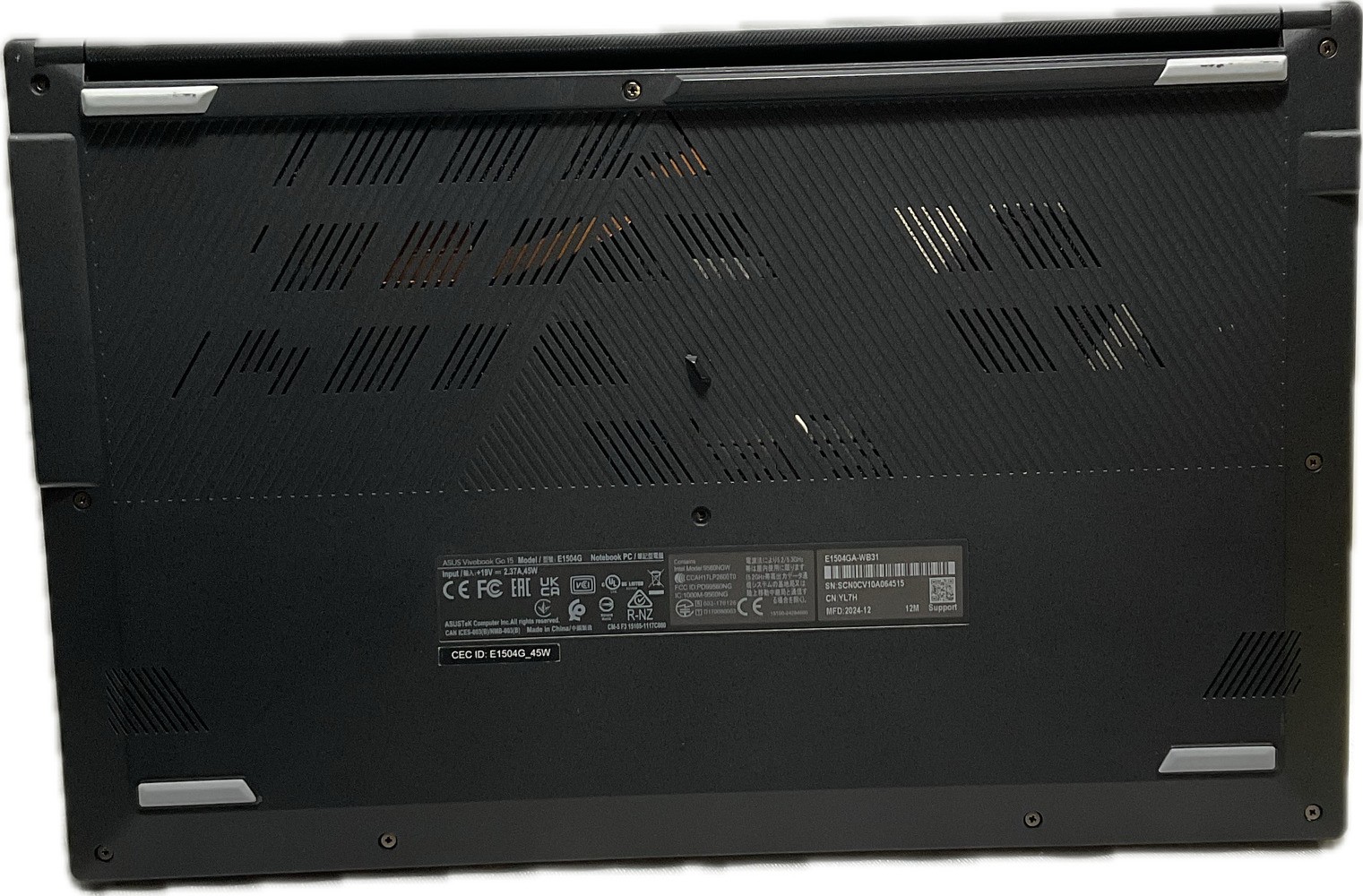 Asus Vivobook Go 15 E1504G Intel Core i3 N305 119GB SSD 8GB Ram