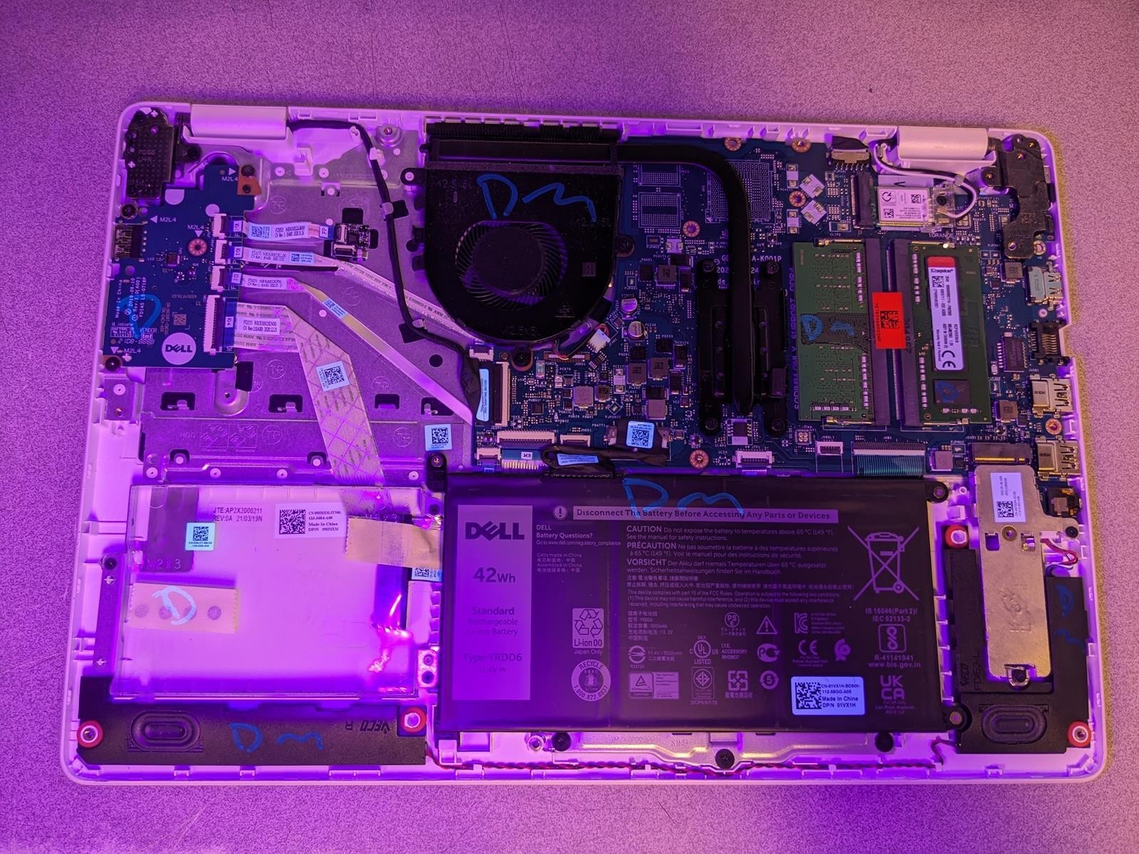 DELL INSPIRON 3505 RYZEN 3 3250U @ 2.60GHz, 16GB RAM, NO HDD/OS – (FOR PARTS)