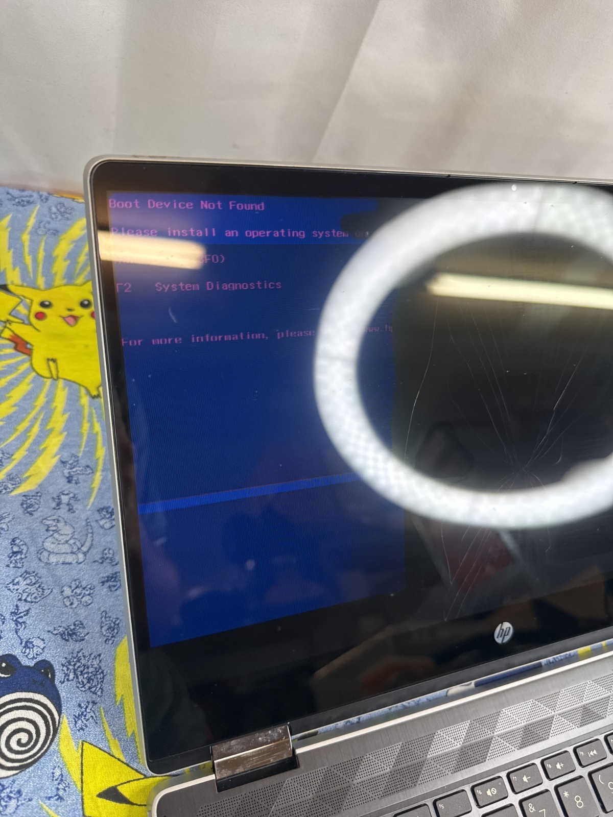 HP Pavilion x360 14-DW2051WM 14″ i5 8GB RAM No SSD For Parts Bad Screen