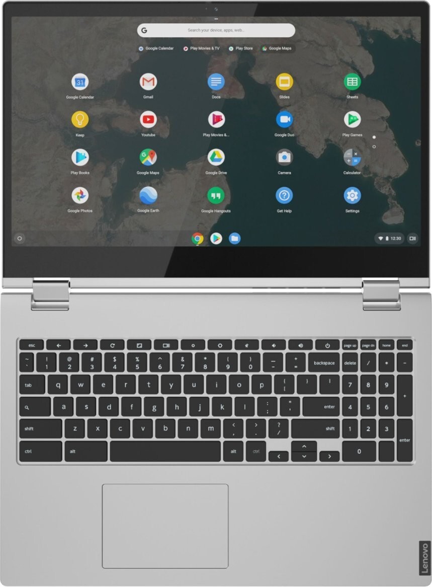 Lenovo 2-in-1 15.6″ Touch FHD Chromebook, Intel 2-Core i3, 4GB RAM, 64GB eMMC