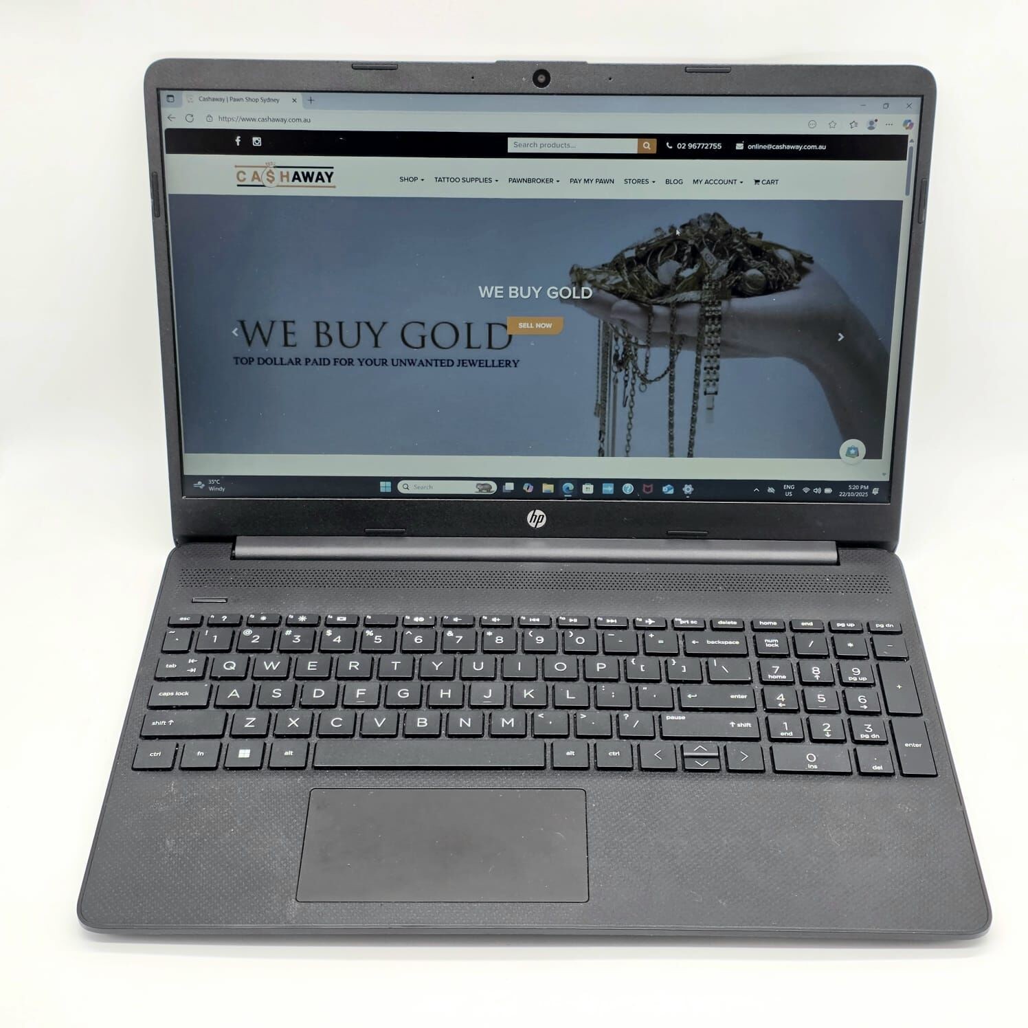 HP 15s-fq5239TU 15 Inch Laptop i5-1235U 8GB RAM 512GB HDD Windows 11