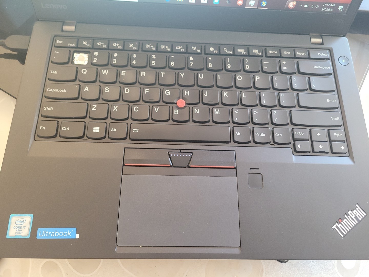 Lenovo ThinkPad T460s 14″ 20 GB Intel i7-6600U Intel HD Graphics 520 No “1” Key