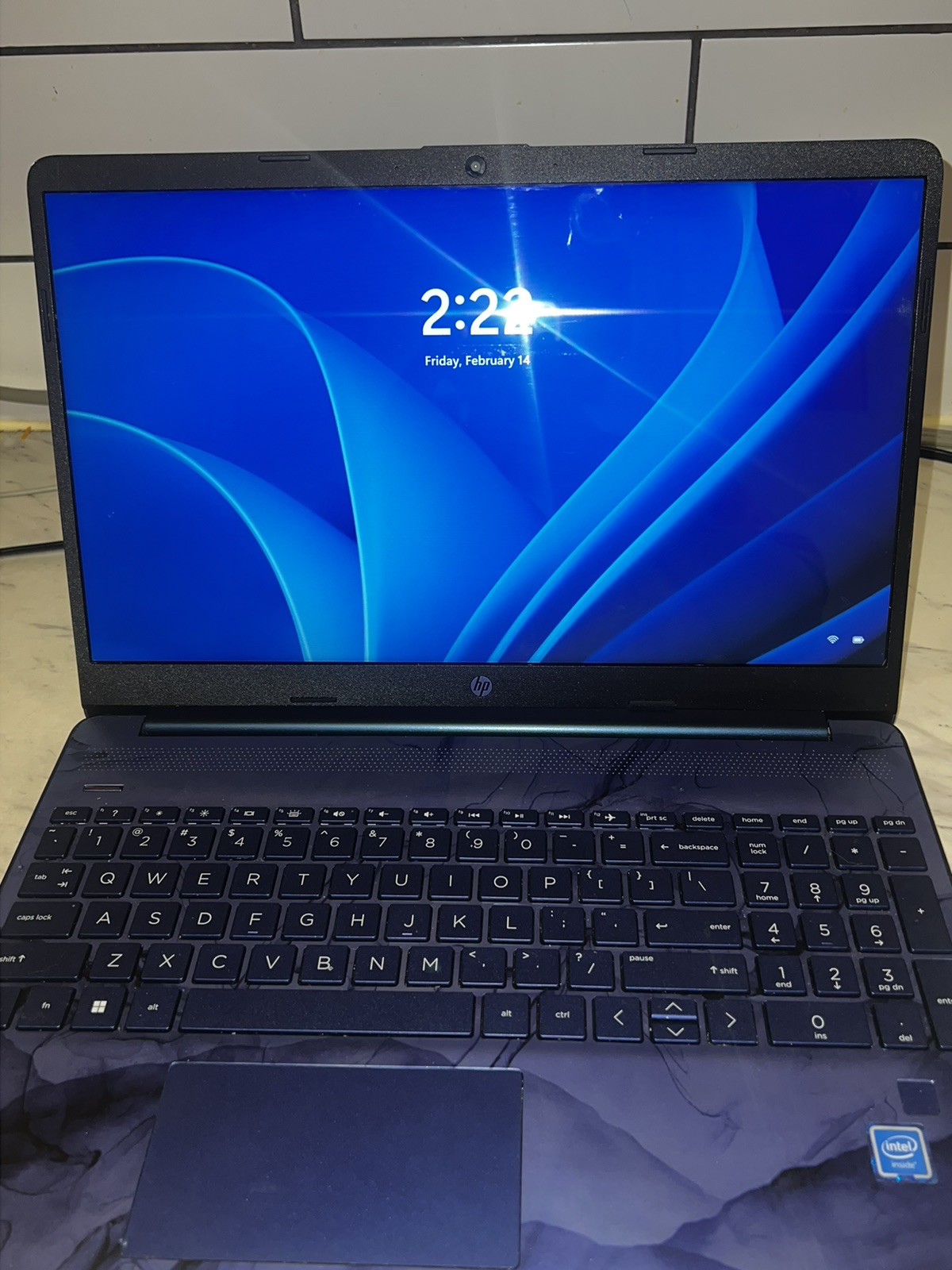 HP 14″ (64GB SSD, Intel Celeron N, 1.1 GHz, 4GB) Laptop – Indigo Blue…