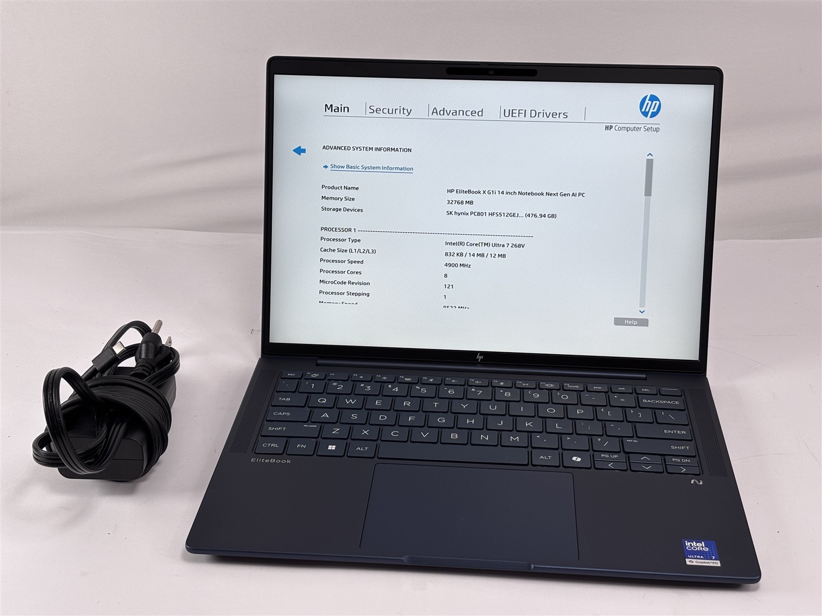 HP EliteBook X G1i 14″ Core Ultra 7 268V 2.2GHz 32GB 512GB SSD Intel Arc