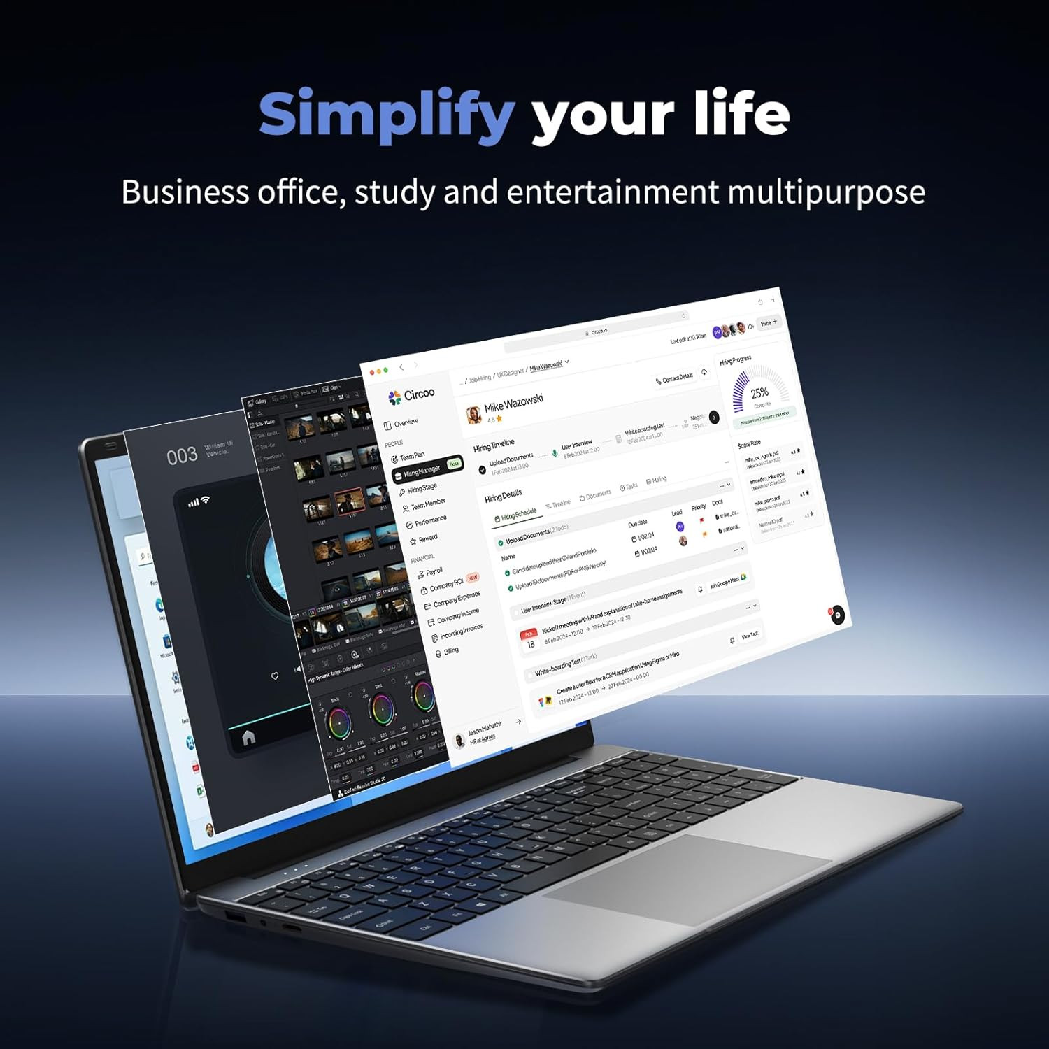 2026 Laptop Computer Window 11 Pro, 15.6 Inch Lap Top, 16GB RAM 256GB SSD Tratio