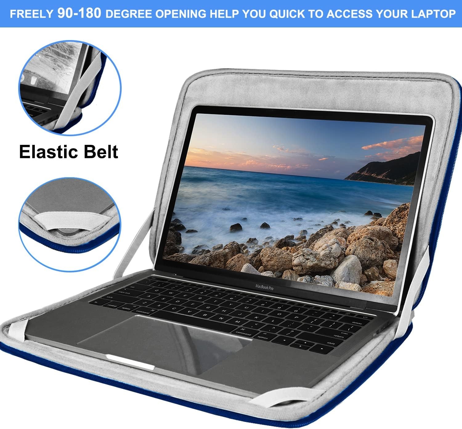 15.6 Inch Laptop Sleeve, Durable Shockproof Protective Cover for 15.6″ HP, ASUS,