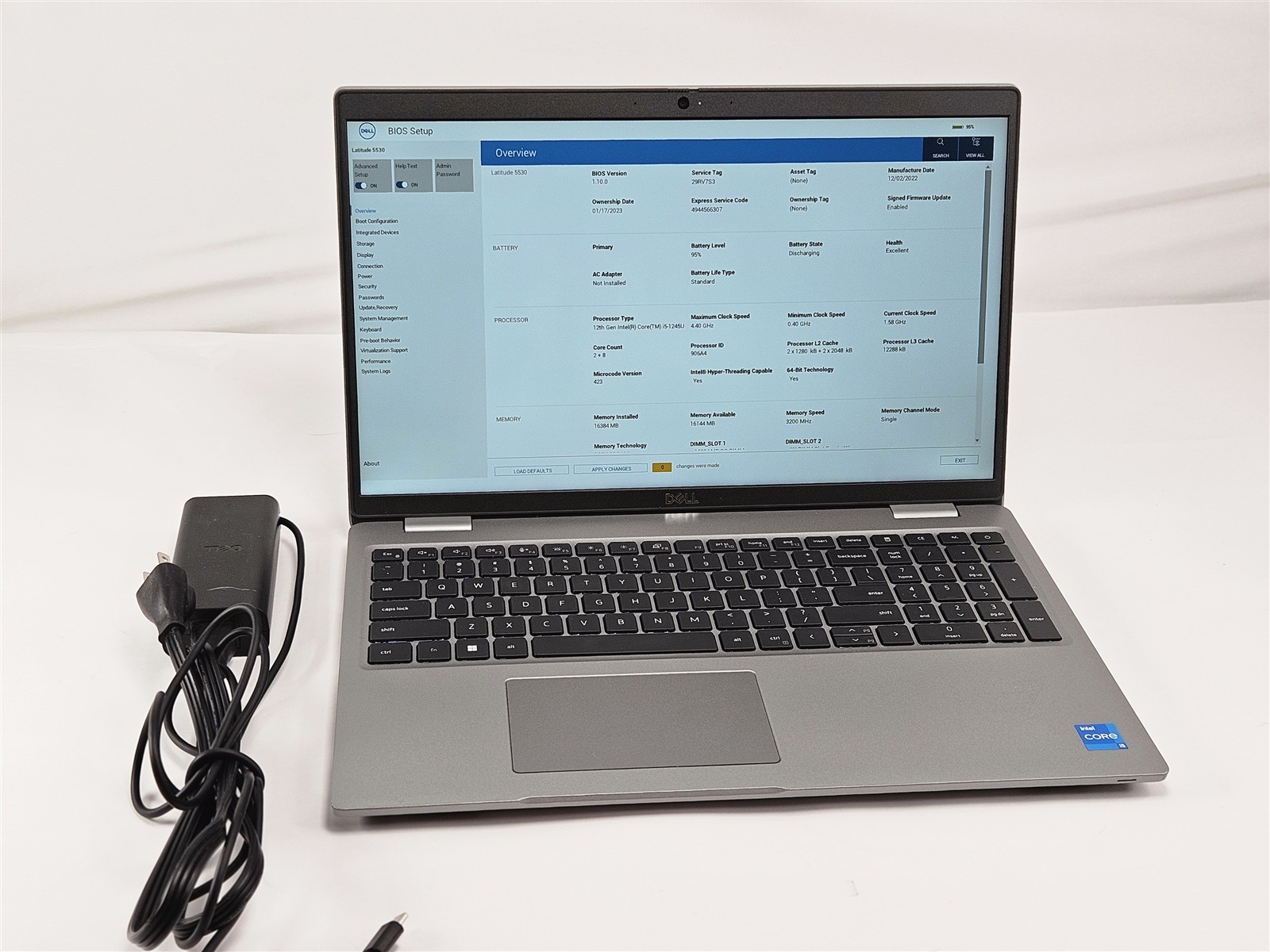 Dell Latitude 5530 15.6″ Core i5-1245U 16GB 256GB SSD Intel UHD Business Laptop
