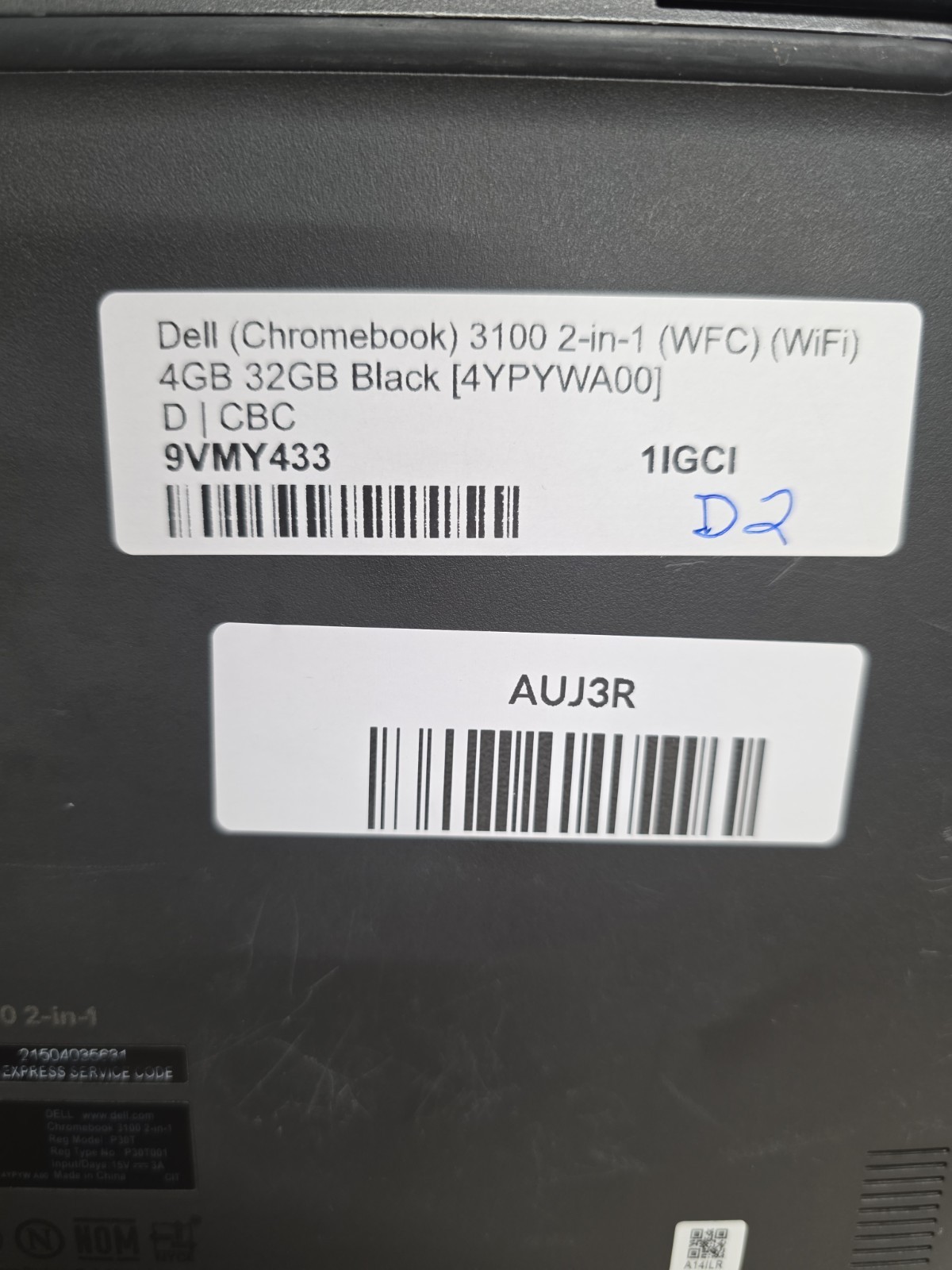 Dell Chromebook 3100 2-in-1 11.6″ Touchscreen Laptop 4GB/ 32GB WiFi