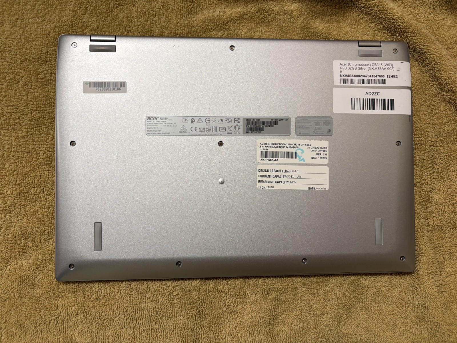 Acer Chromebook CB315-2H-68E6 15.6″ 32GB Silver