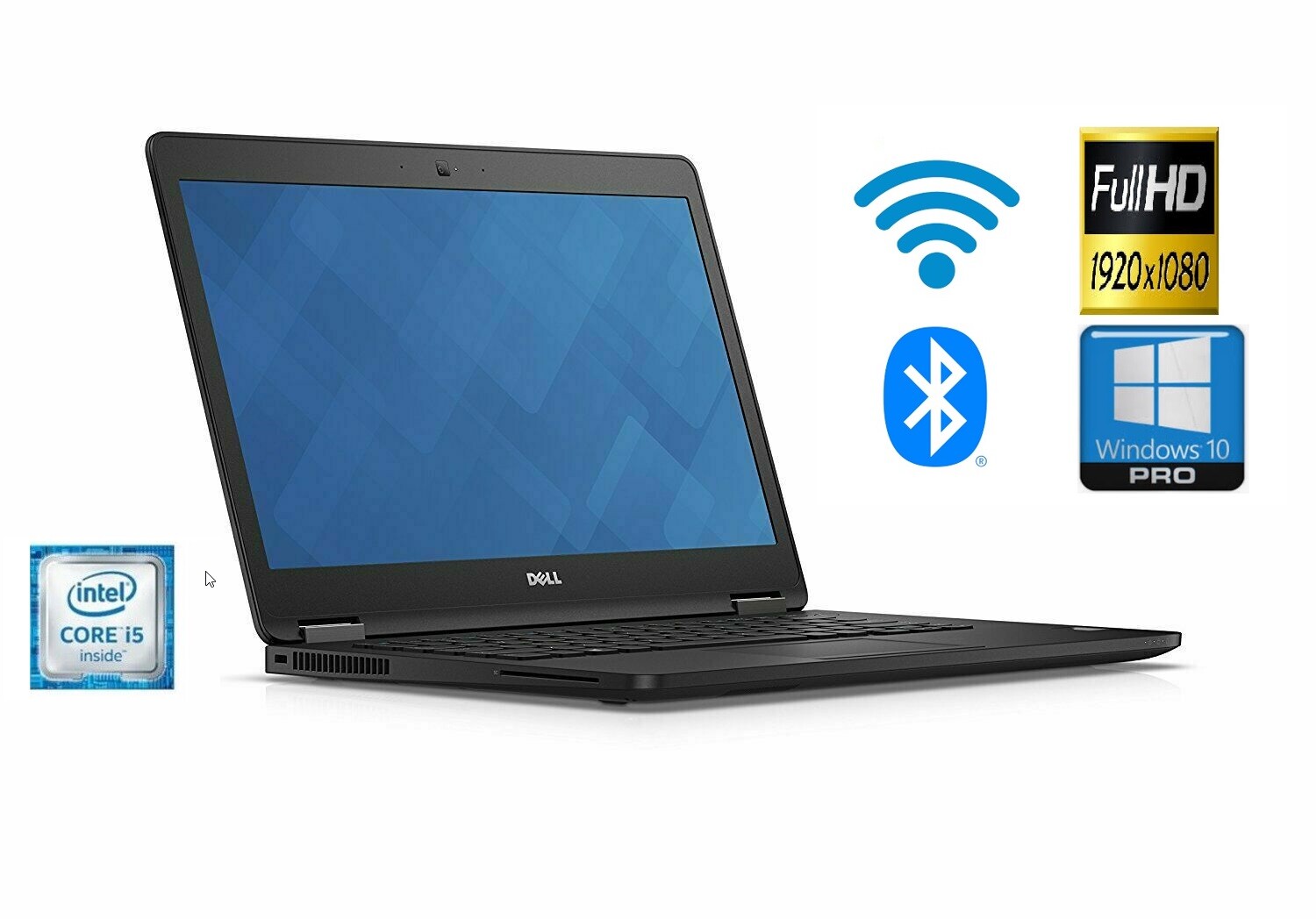 Dell Latitude 14″ Laptop E7470 Core i5 Webcam up to 32GB RAM & 2TB SSD Win10 Pro