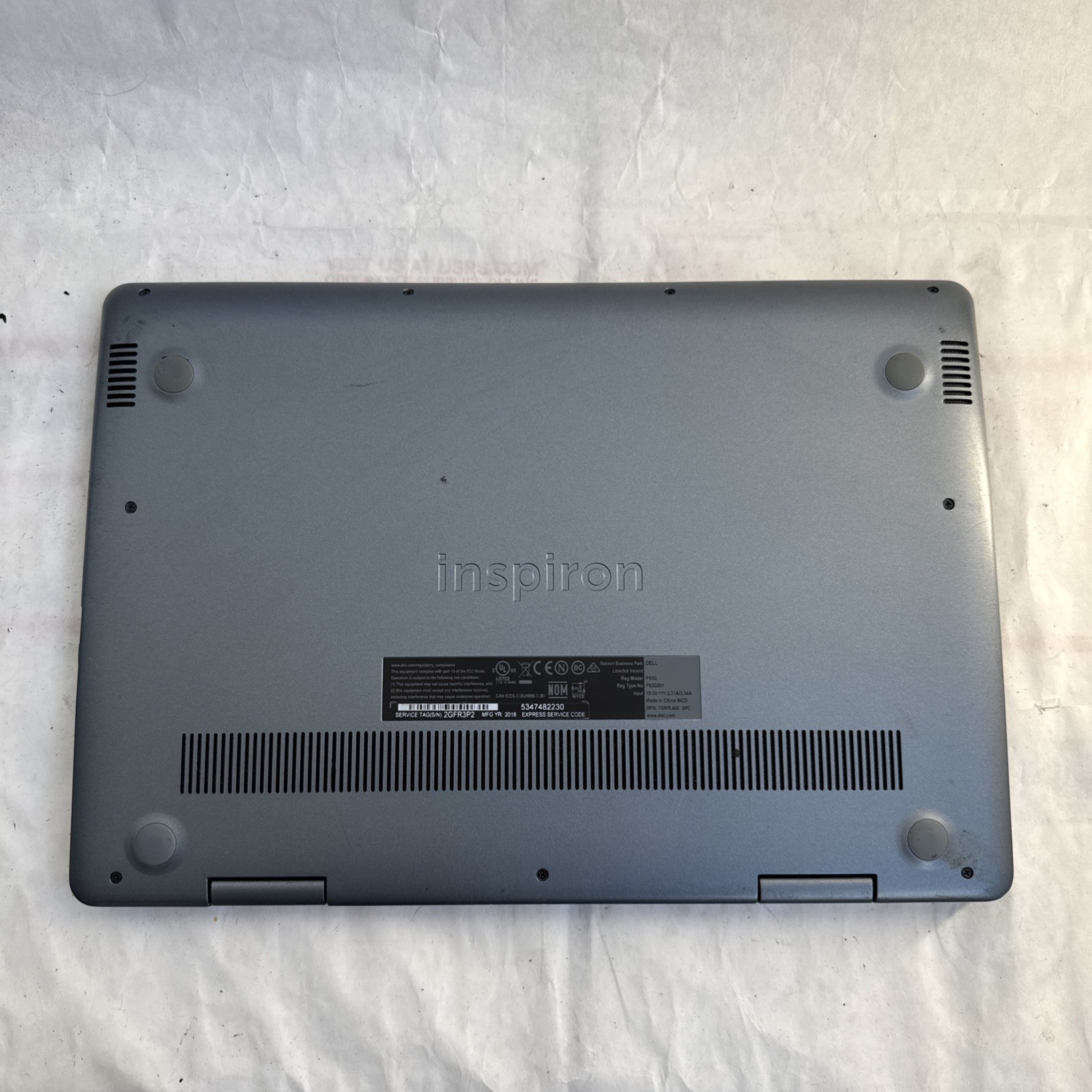 Dell Inspiron 5481 Touchscreen 14″ Intel Core i3-8145U @2.1GHz 8GB RAM 128GB SSD