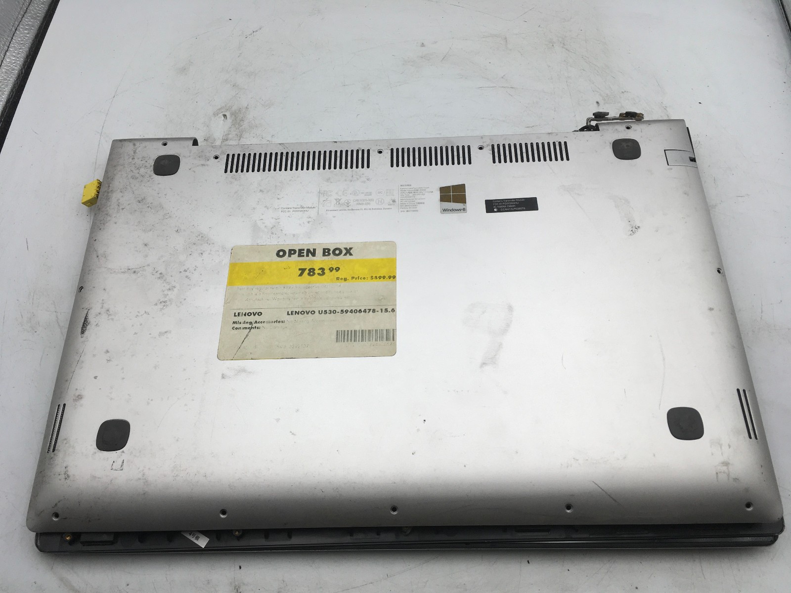 LENOVO IDEAPAD U530 TOUCH – BOOTS TO BIOS – INTEL I7 4500U – 8GB RAM – READ – BB