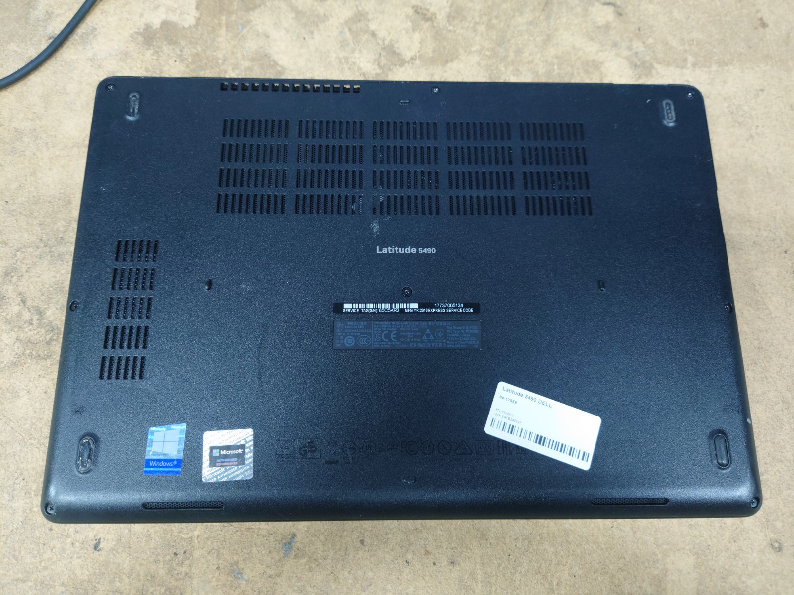 Dell Latitude 5490 14″ FHD i5-8350U 16GB RAM No OS/SSD