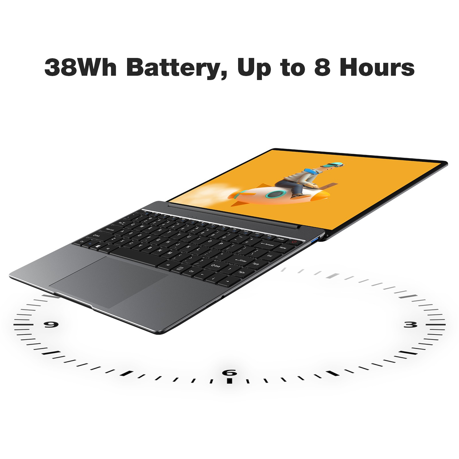 CHUWI GemiBook Pro 14.1 Intel Celeron J4125 Windows Laptop Backlit Keyboard