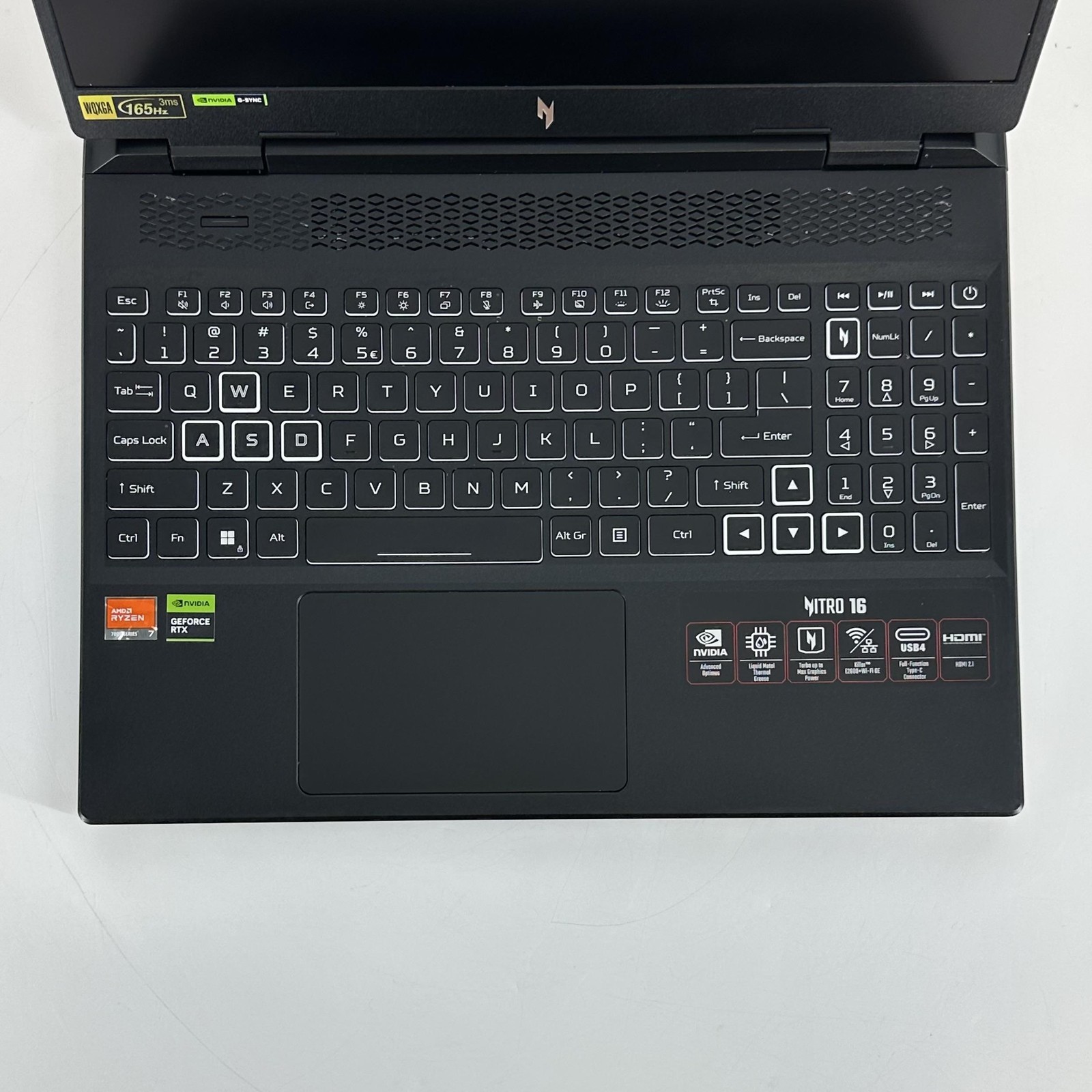 Acer Nitro 16 QHD+ 3.8 GHz Ryzen 7 7840HS 16GB 1TB SSD NVIDIA RTX 4070-LCD ISSUE