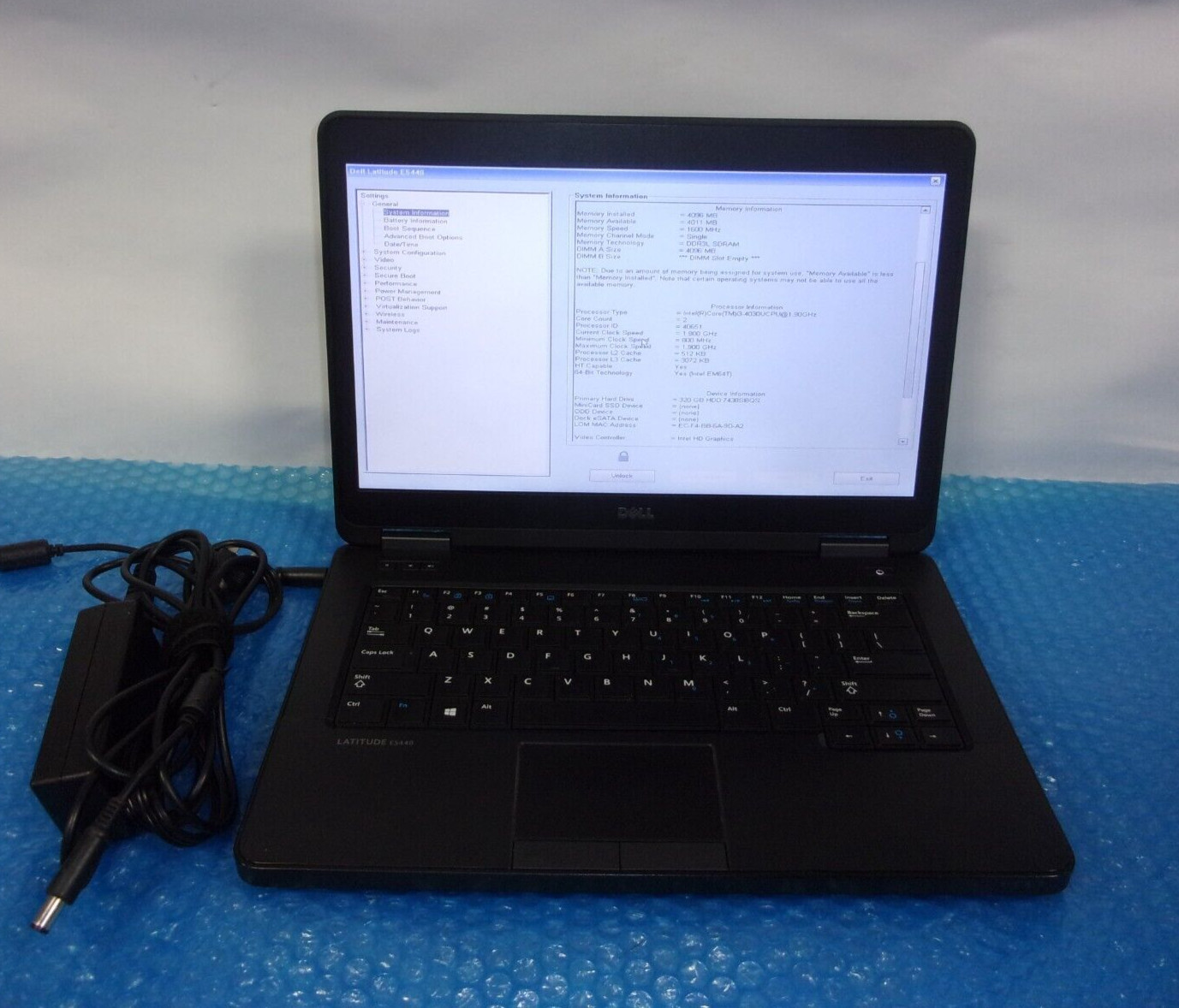 Dell Latitude 5440 14″ Intel Core i3-4030U 1.90GHz 4GB RAM 320GB HDD Win 10 Pro