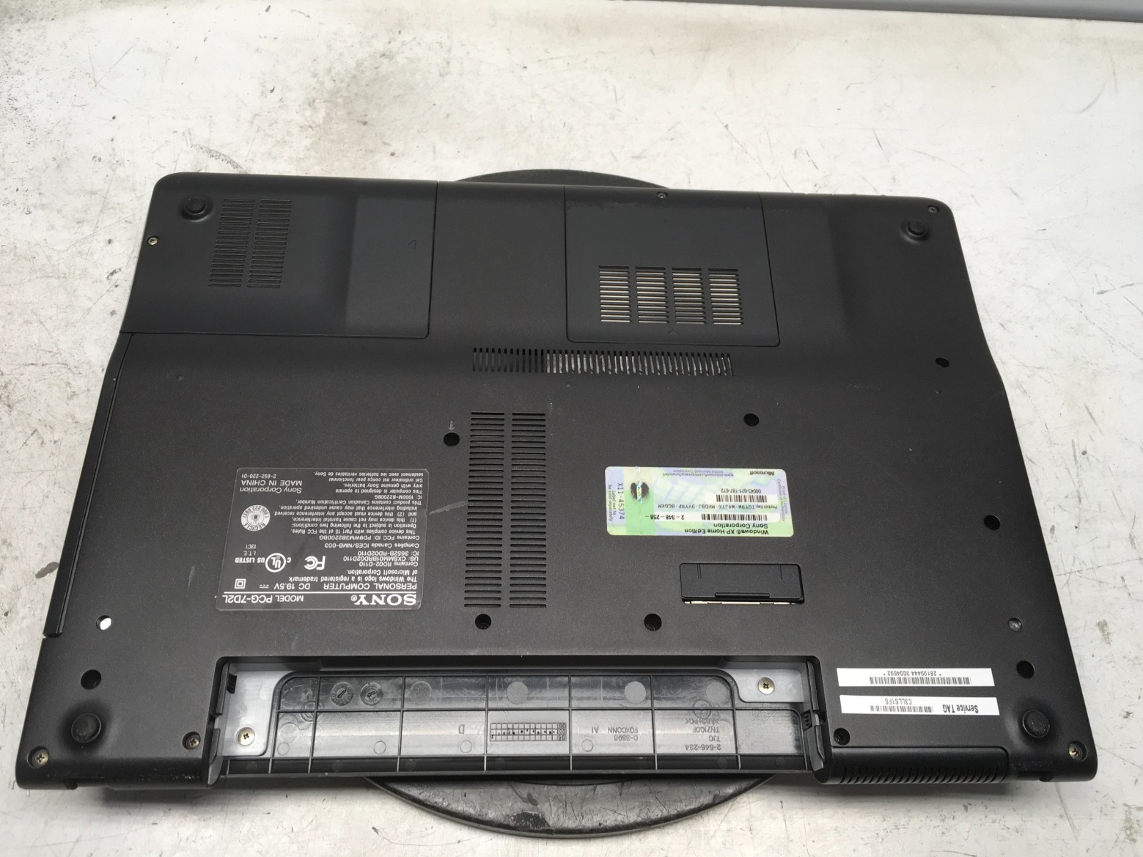 Sony Vaio VGN-FS715/W Intel Pentium M 740 1.73GHz 512 MB NO HDD