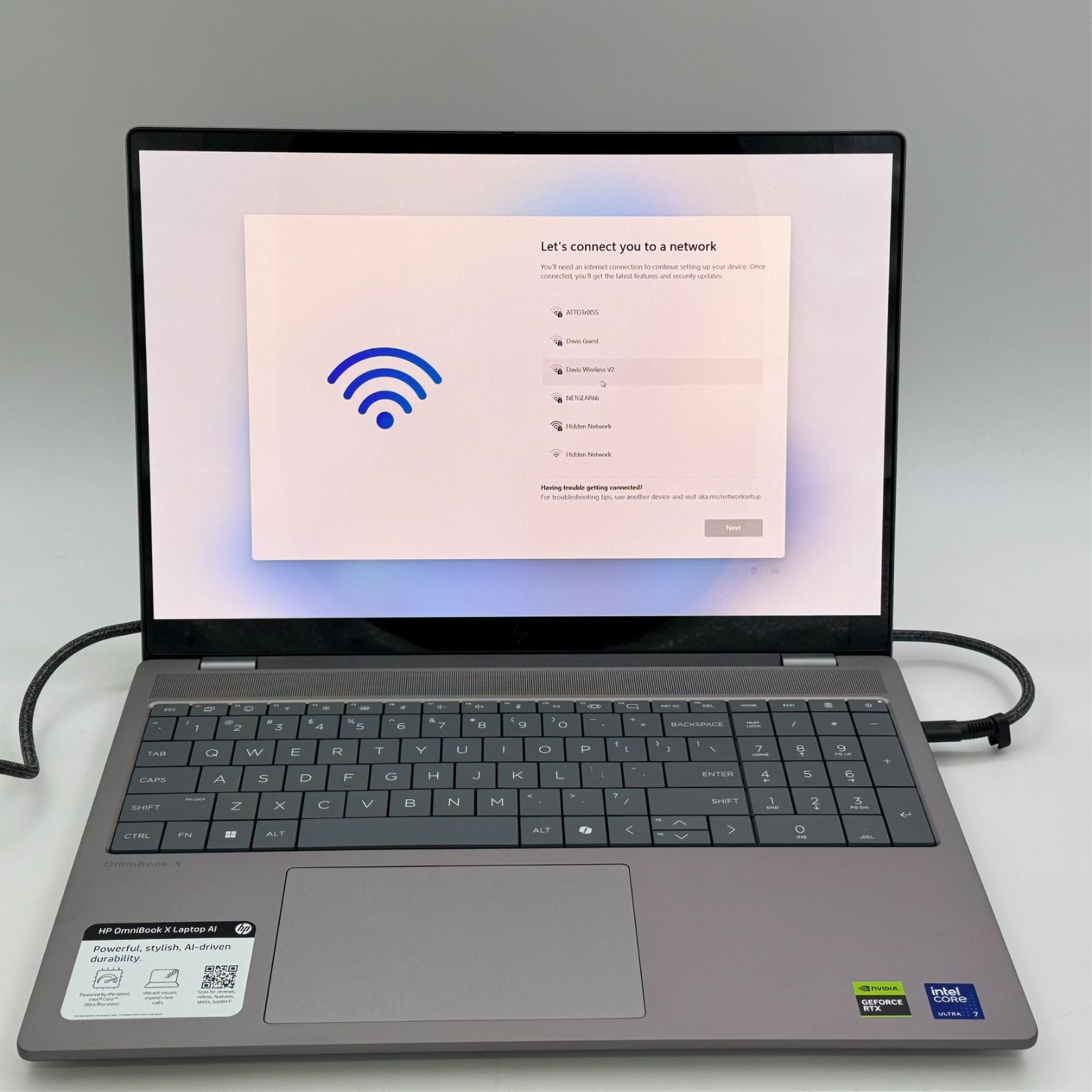 HP OmniBook X 16″ 2K OLED Touch Intel Ultra 7 255H 2025 32GB 2TB RTX 4050 Silver