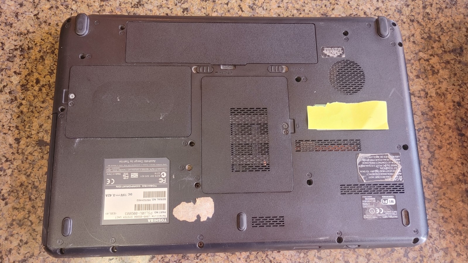 Used Lot of 4 – Assorted Toshiba Satellite’s – L505, L655, L755D, A215 – No HDD