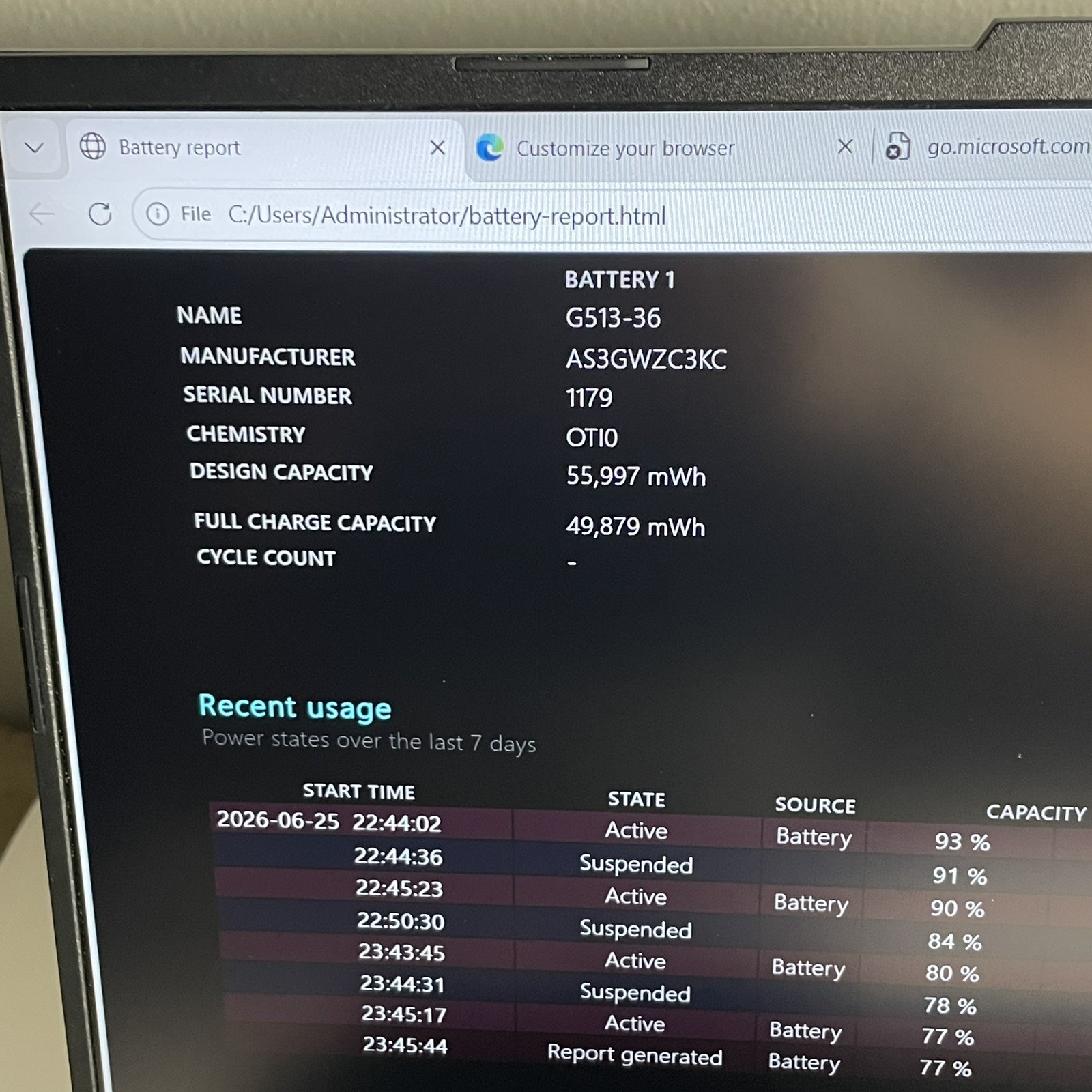 Asus TUF F16 GeForce RTX 4050 i7-13620H 2.4GHz 16GB RAM 512GB SSD