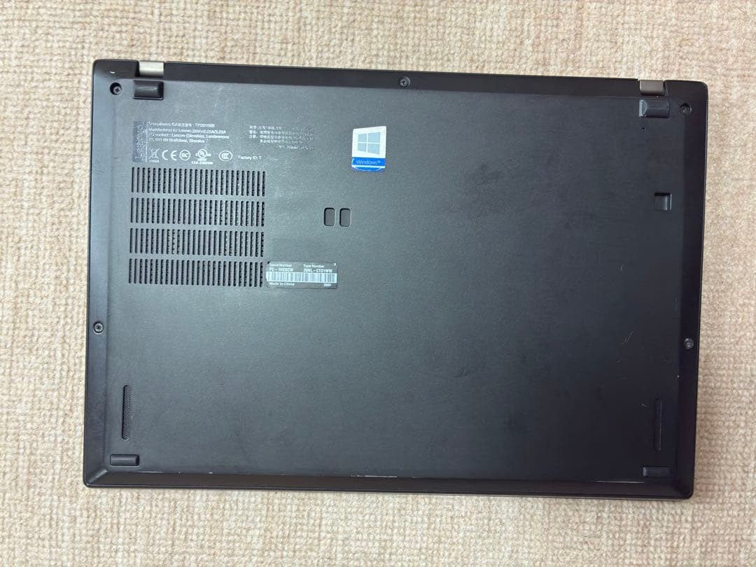 Lenovo ThinkPad X395 Laptop Black USB Type-C HDMI Used Japan Genuine