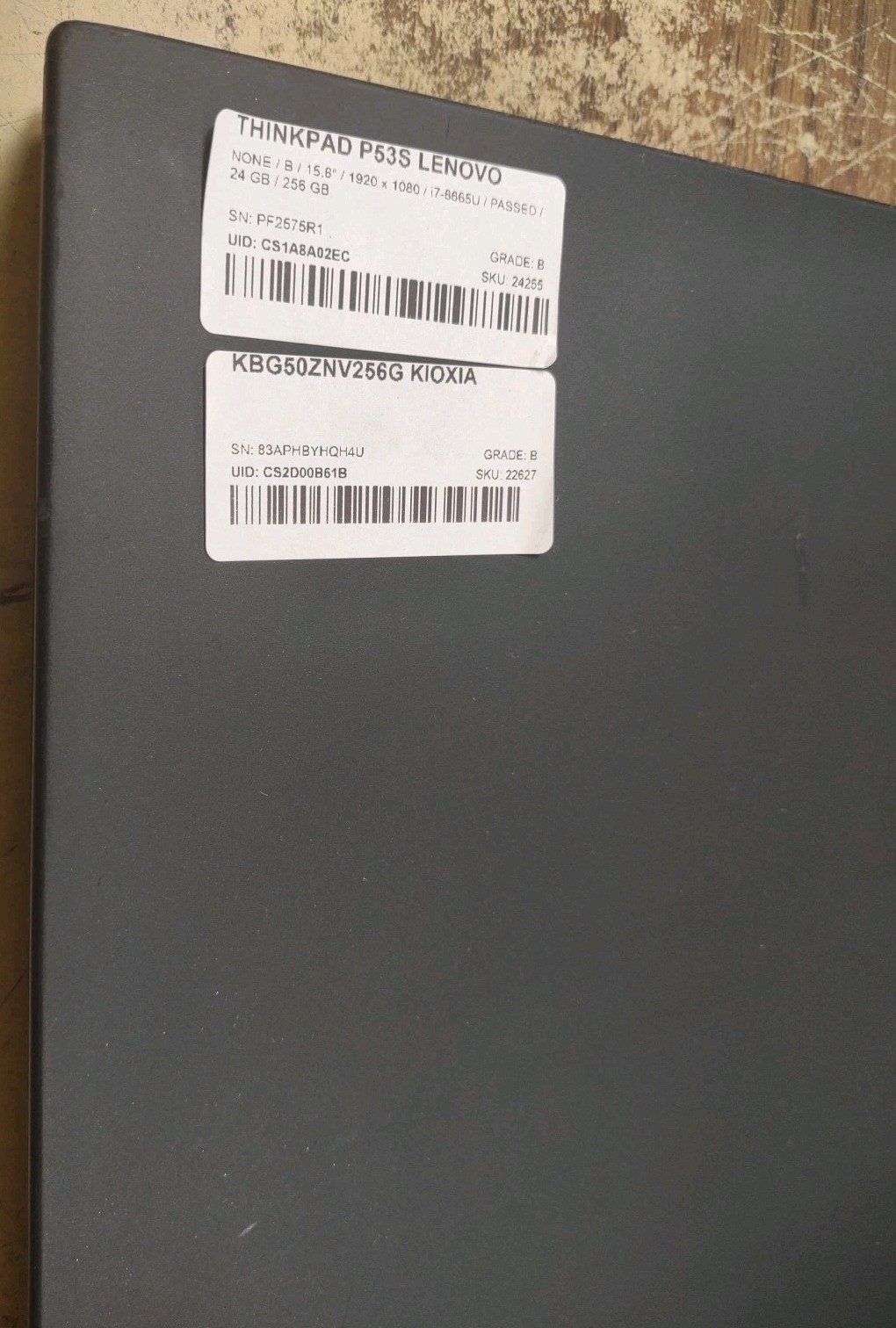 Lenovo ThinkPad P53s W/ Intel i7-8665U, 24GB RAM, 256GB SSD.