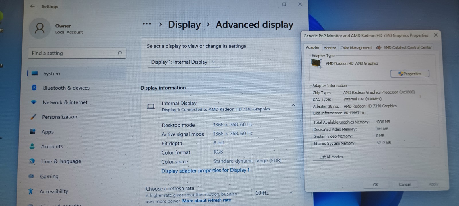 ThinkPad B575e w/charger.AMD E2-1800.Radeon.8GB.160GB HDD.Optical.W11