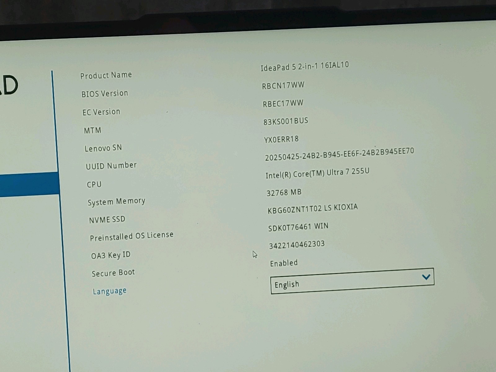 16ial10 Ideapad 5 2n1 Ultra 7 255u 32gb 1tb Touch A Nice