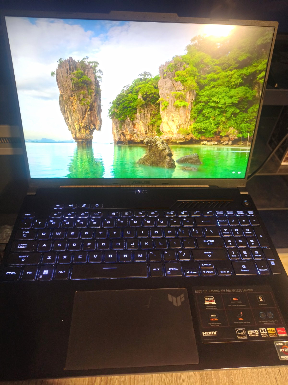 ASUS TUF Gaming A16 16in 1920×1200 Ryzen 7 7735HS 16GB 512GB SSD RX7700S W11H