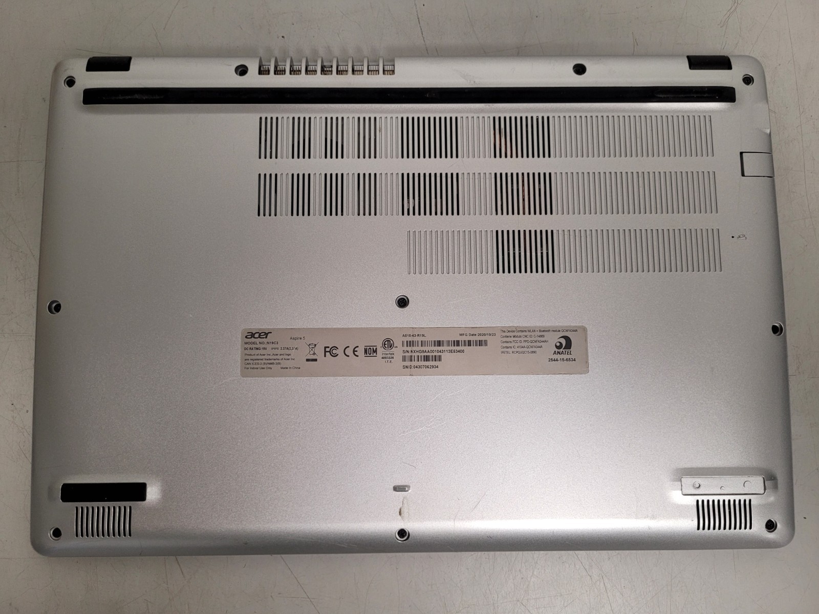 Acer Aspire A515-43 15.6″ Ryzen 3 3200u 2.6ghz 8gb ram 256gb ssd w11p 3113E53400