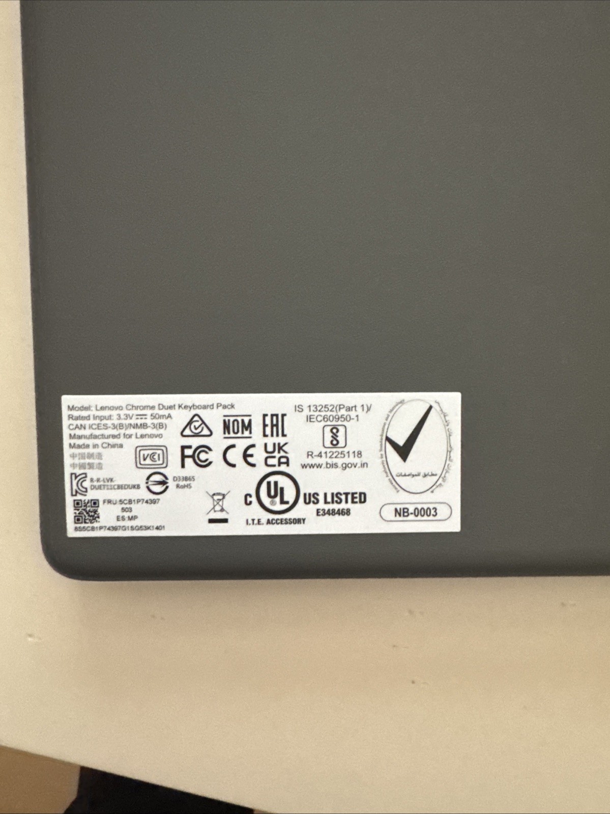 lenovo chromebook Key Board Included And Case