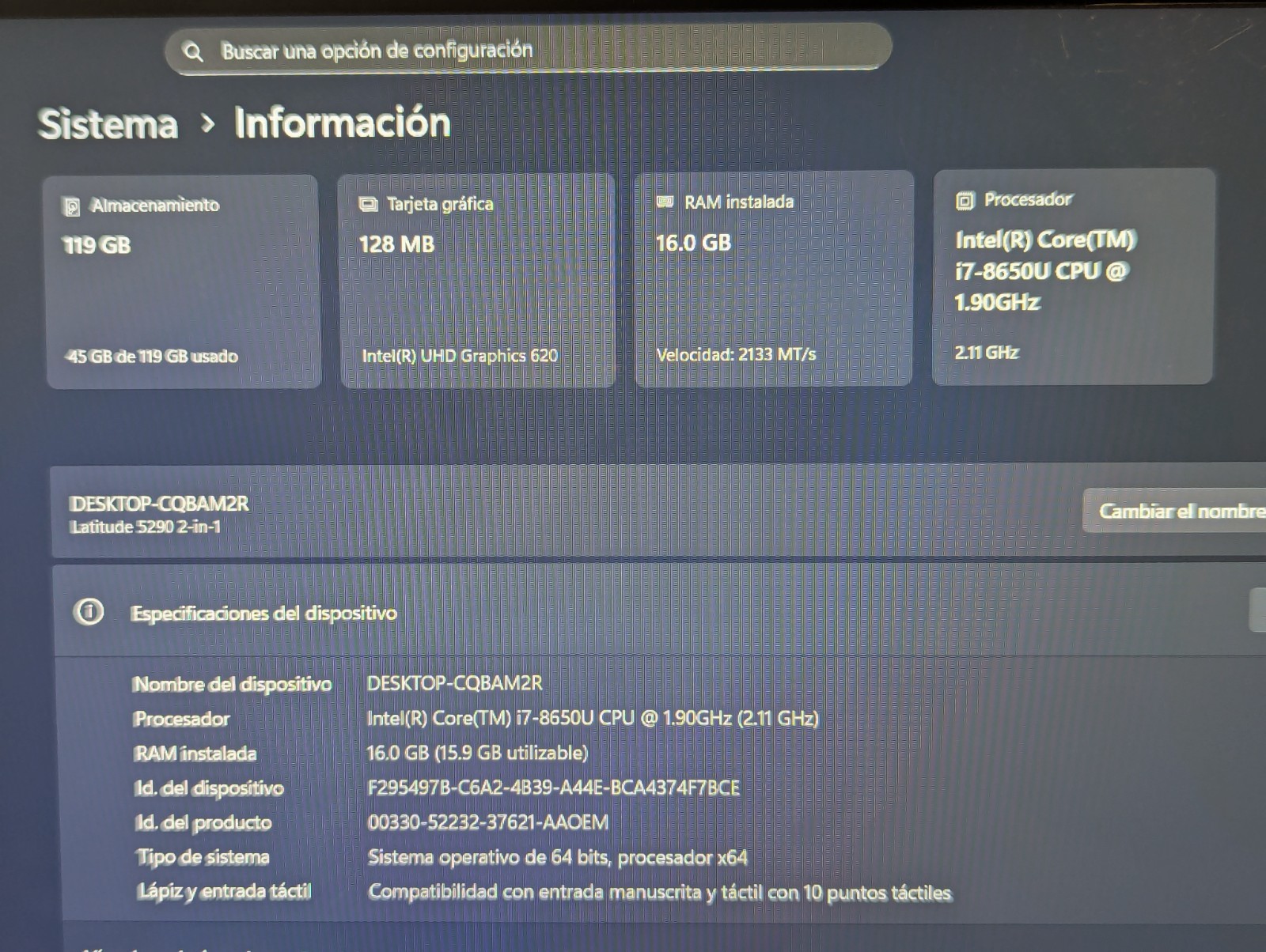 Dell Latitude 5290 (12.3″) i7-8650U, 1.90GHz UHD 620, 16GB RAM, 128GB SSD | GOOD