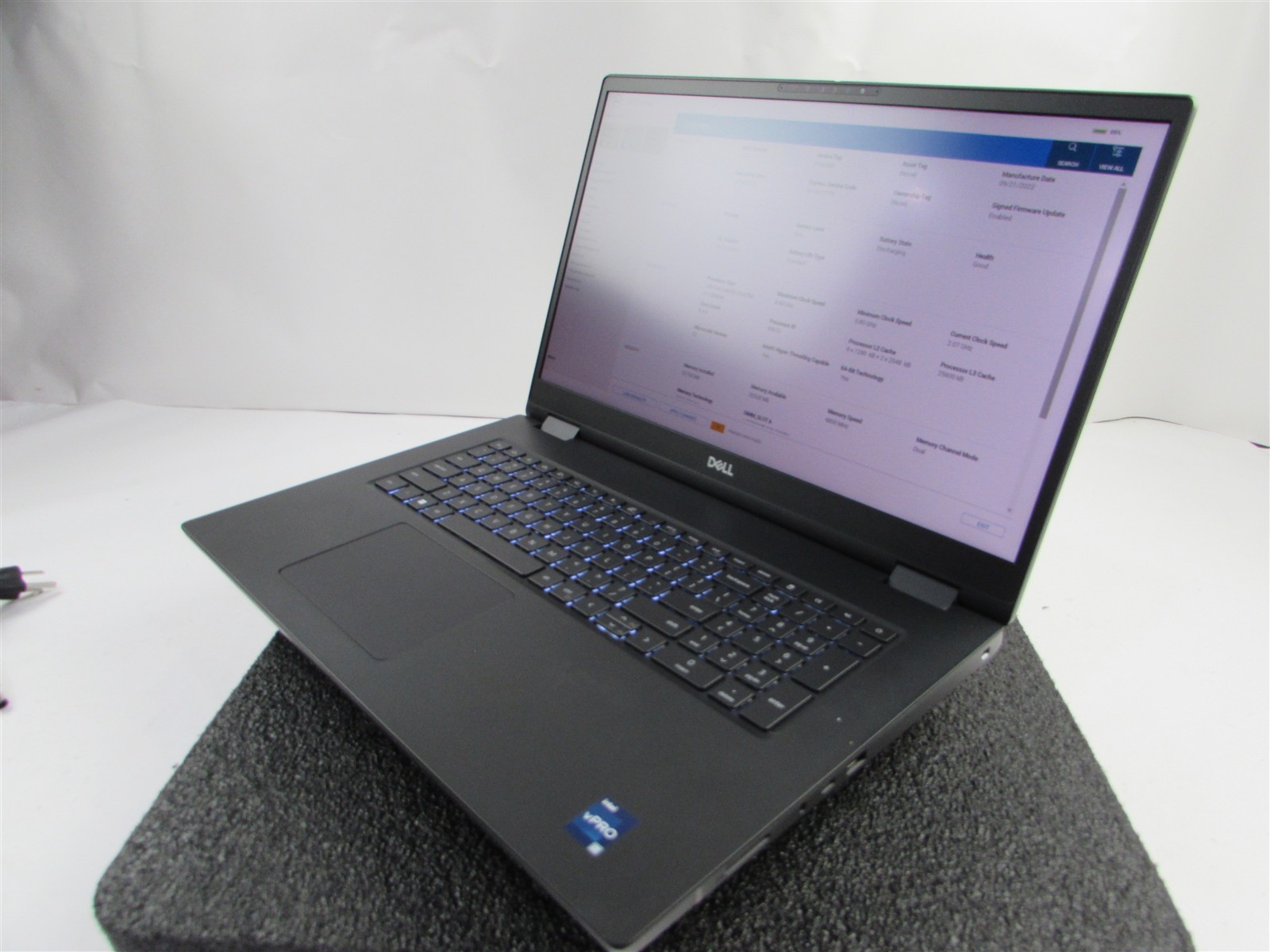 DELL PRECISION 7770 1920×1080 FHD I7-12850HX 512GB 32GB RAM RTX A3000 WIN 11 PRO