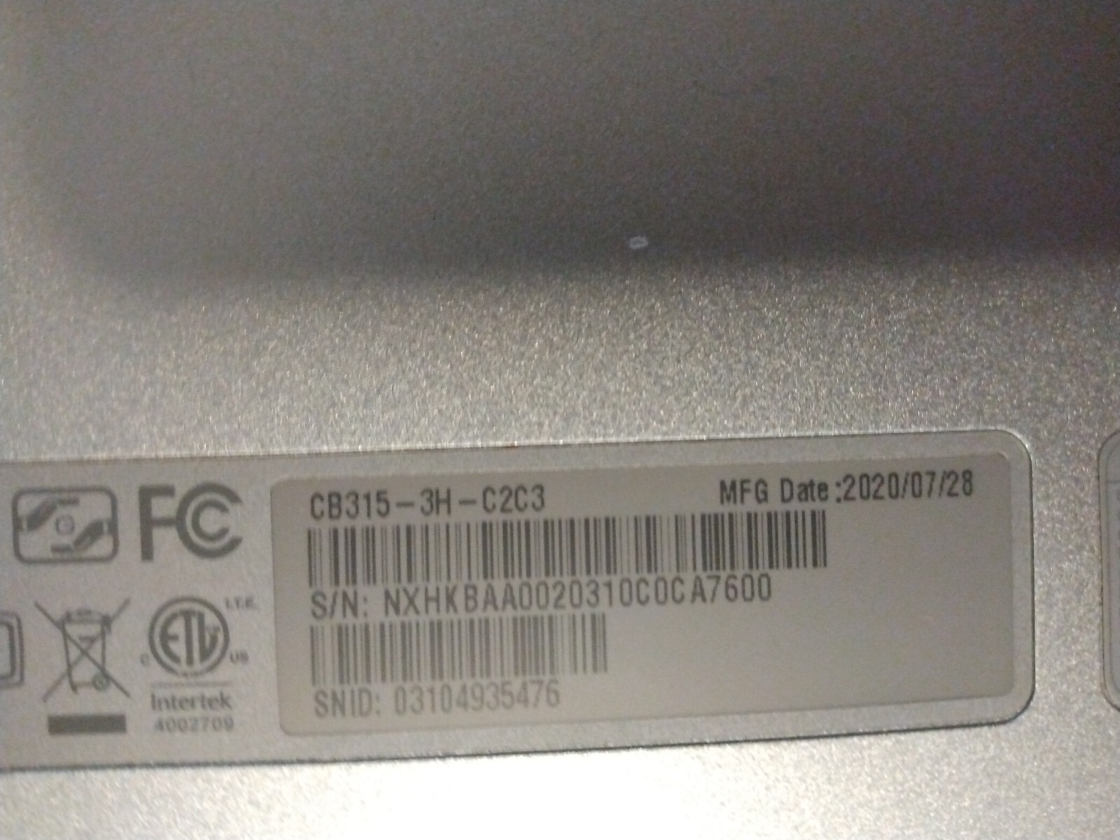 Acer Chromebook 315 CB315-3H-C2C3 15.6 inch (32GB, Intel Celeron N, 1.60GHz,…