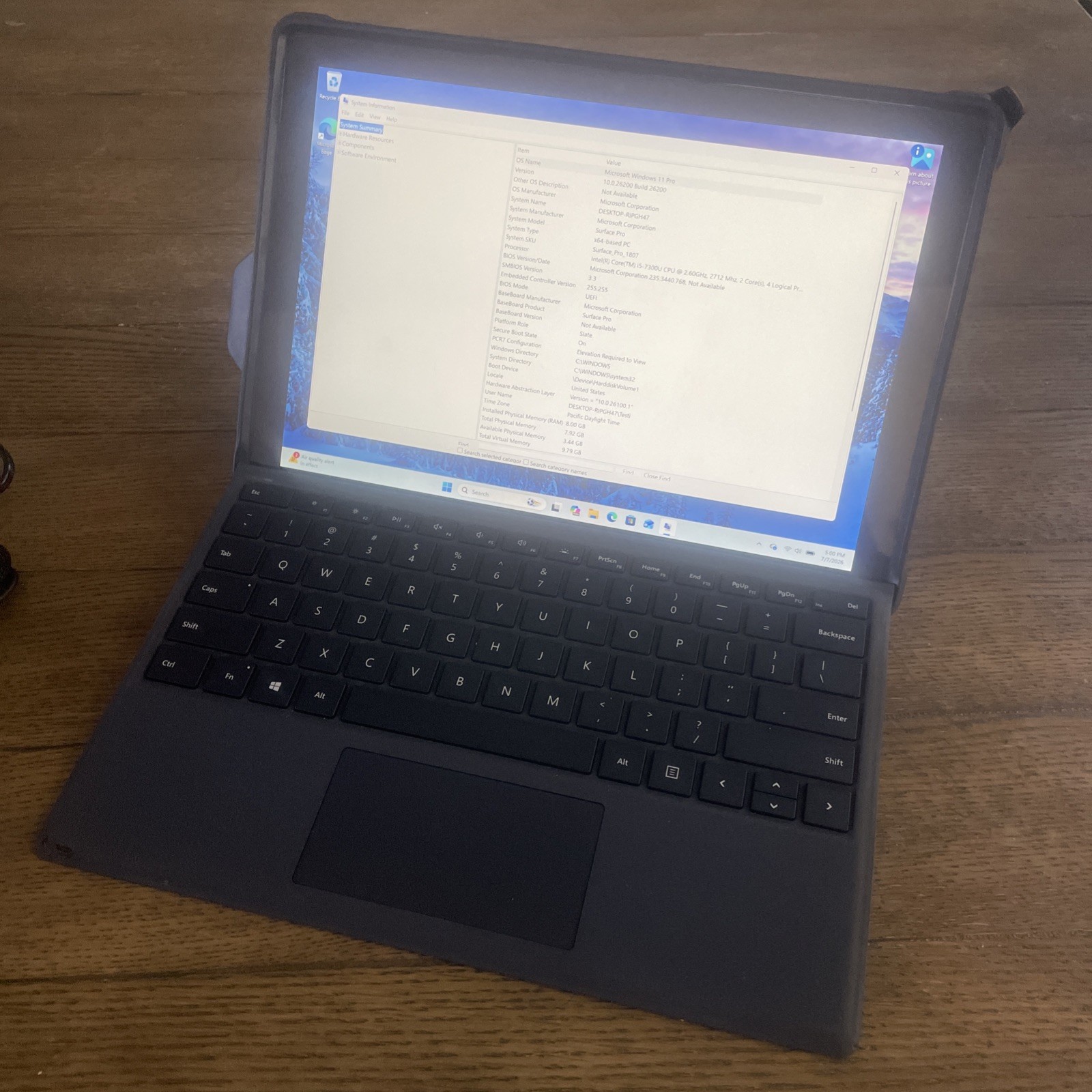 Microsoft Surface Pro 5 1807 12.3″ i5 2.6GHz 8GB RAM 256GB SSD