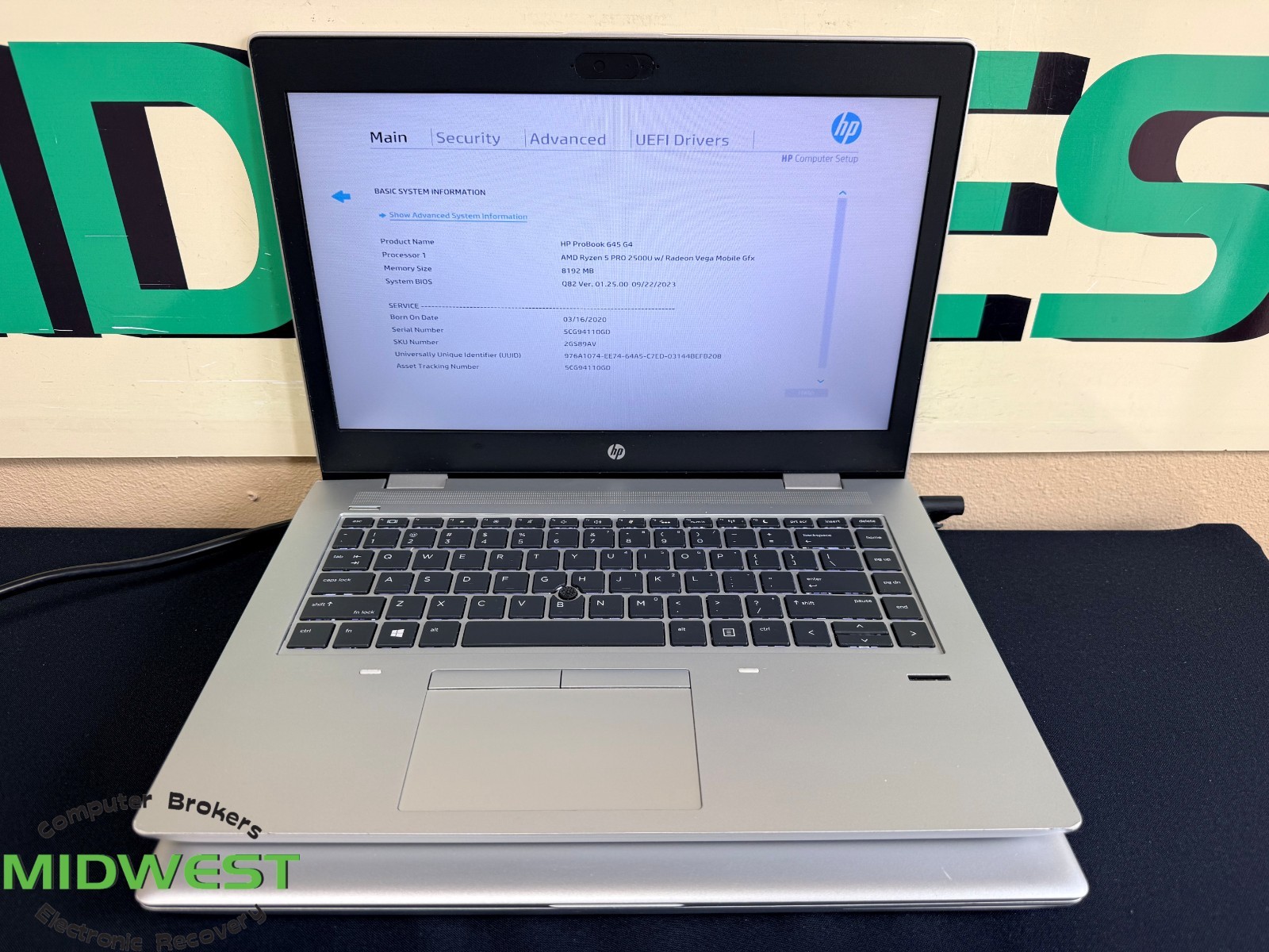 (x2) HP ProBook 645 G4 AMD Ryzen 5 Pro 2500U 2.0GHz 8GB RAM No OS/SSD/HDD