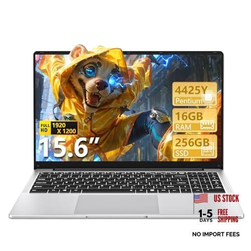 15.6″ Laptop Computer 16GB RAM 256GB SSD,Traditional Laptop Computers with