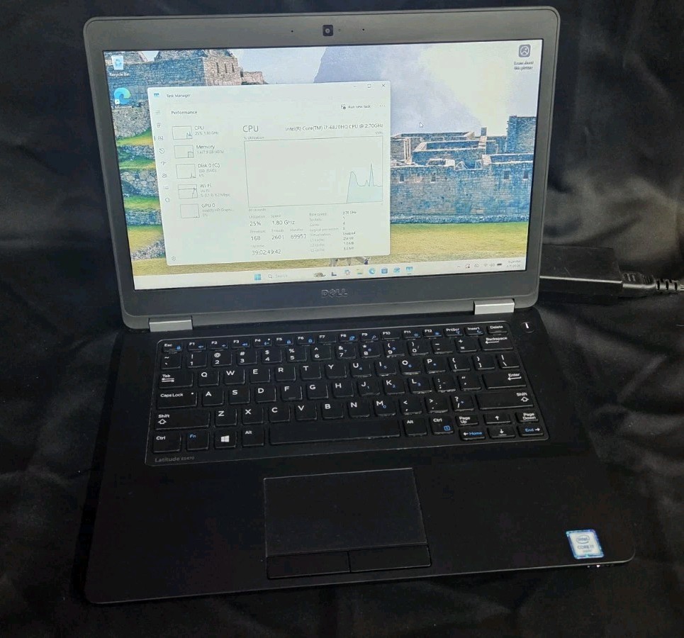Dell Latitude 5480 14″ i7-6820HQ 8GB RAM 256GB SSD Win11Pro wifi