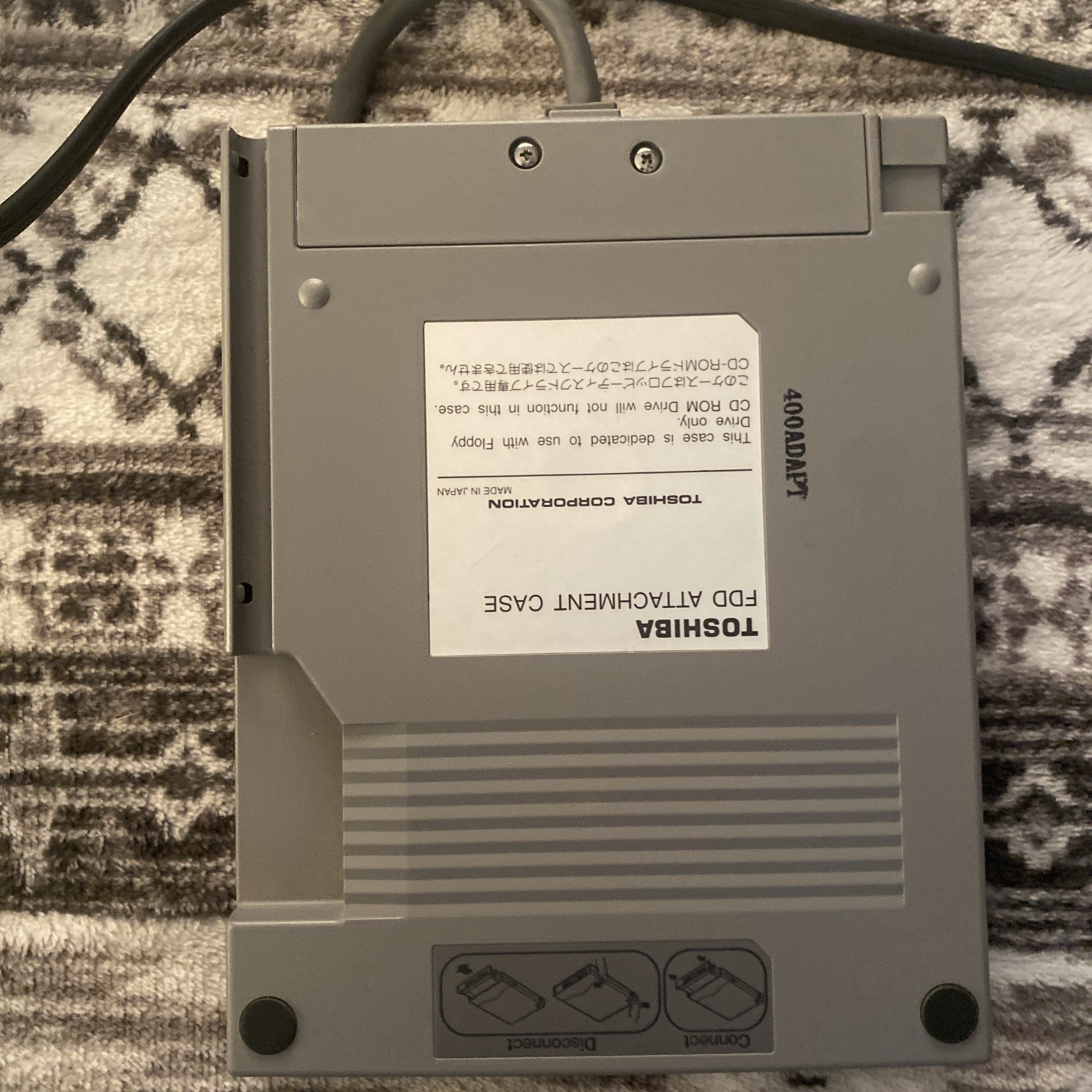 Vintage Toshiba Satellite Pro 430CDT Intel windows 95 + FDD attachment case