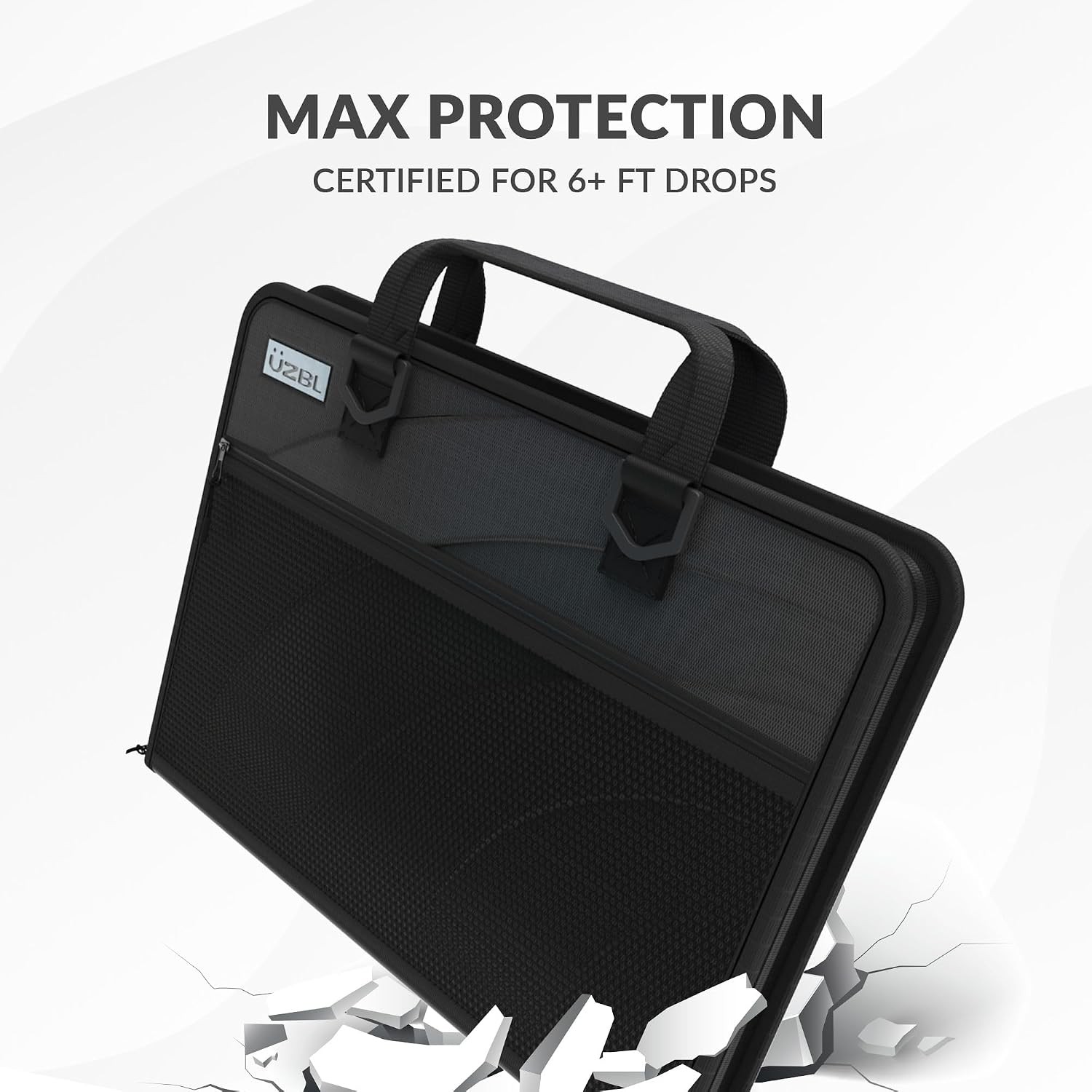 11-11.6 Inch Zip Lite Always-on Chromebook Protective Hard Case with Pouch & Str