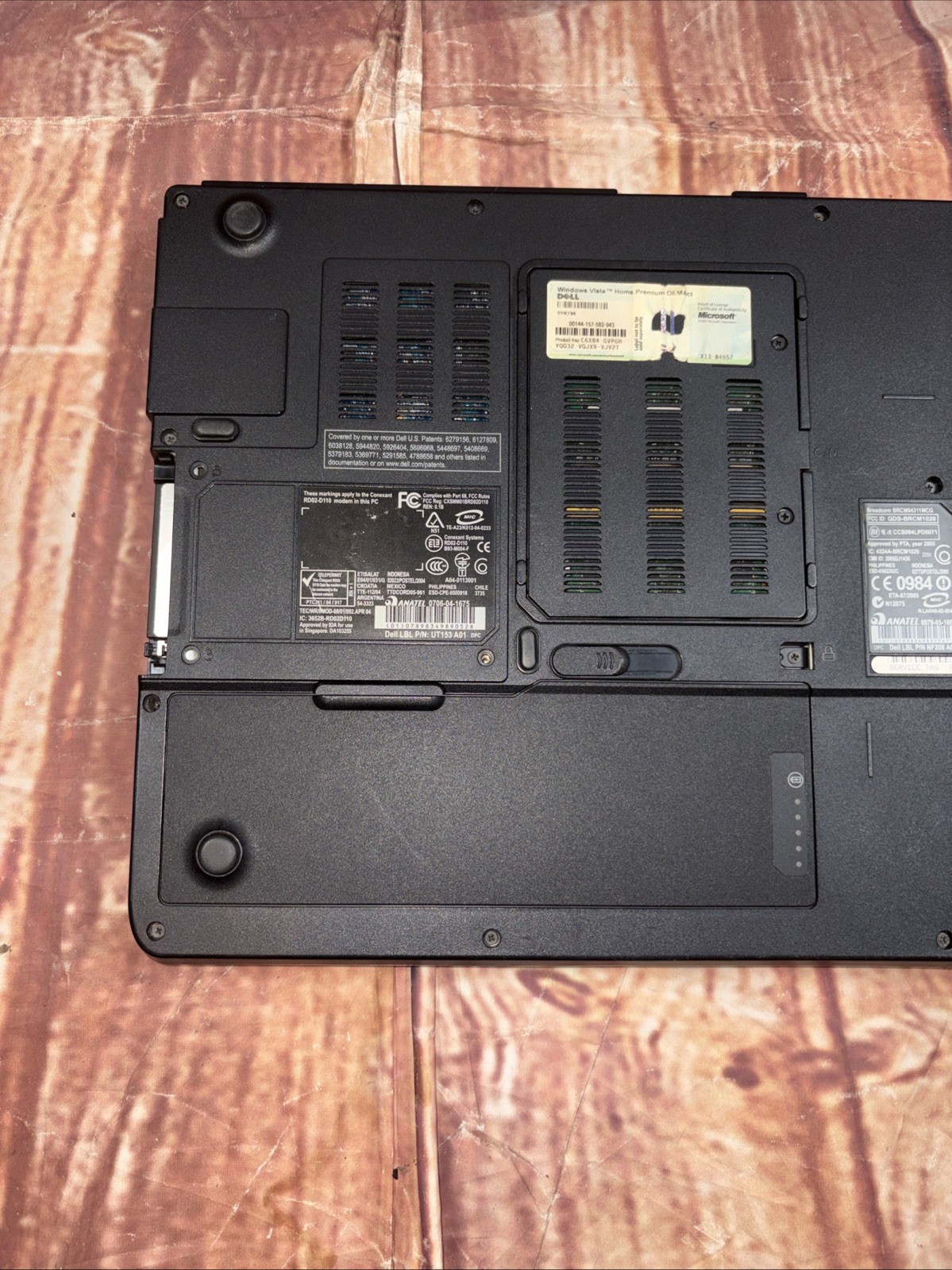 Dell Inspiron E1505 Intel Pentium Dual Core @ 1.60GHz 1GB RAM NO HDD