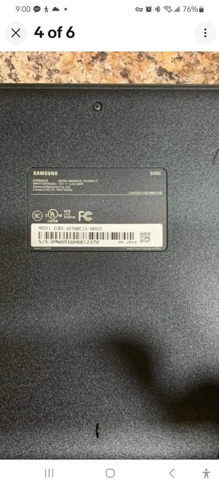 Samsung Chromebook 3 xe500c13