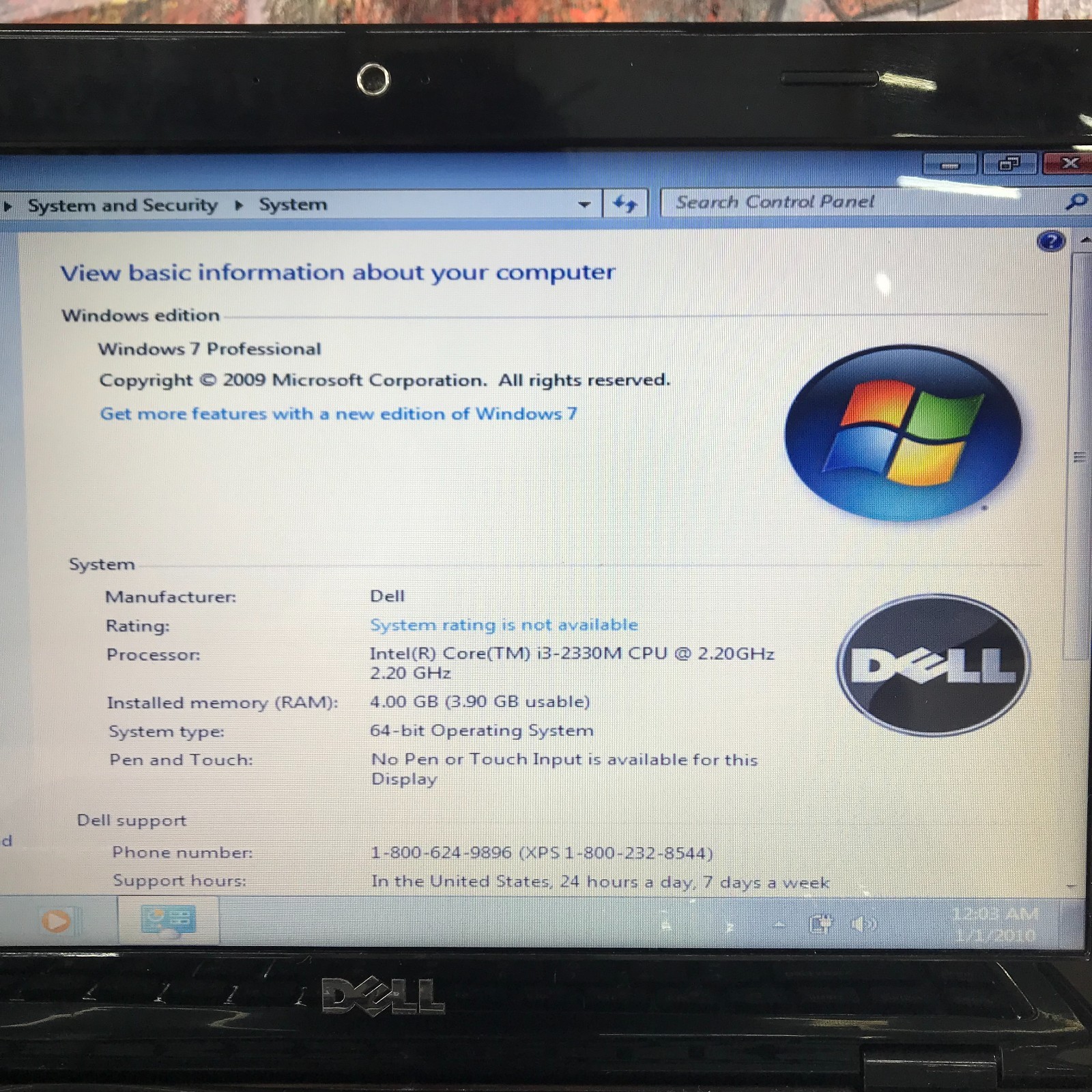 Dell Inspiron N4110 Retro Gaming Laptop i3-2330M 2.20GHz 4GB RAM (Windows 7 Pro)